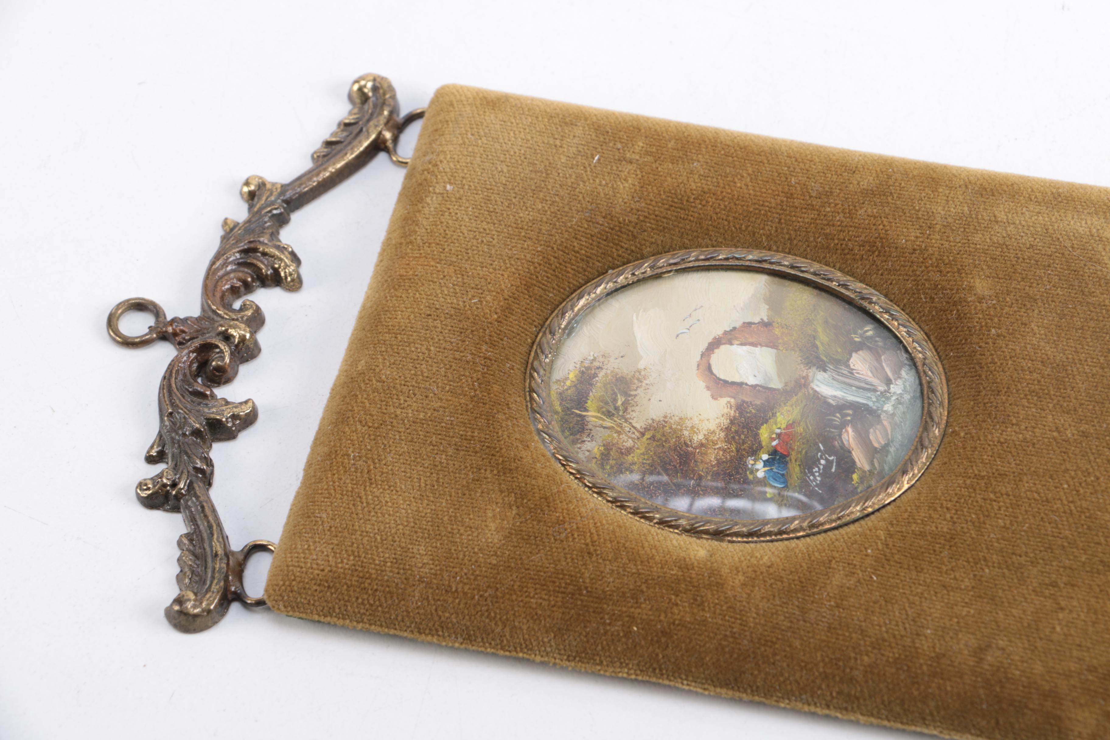Vintage Fabric Picture Frame