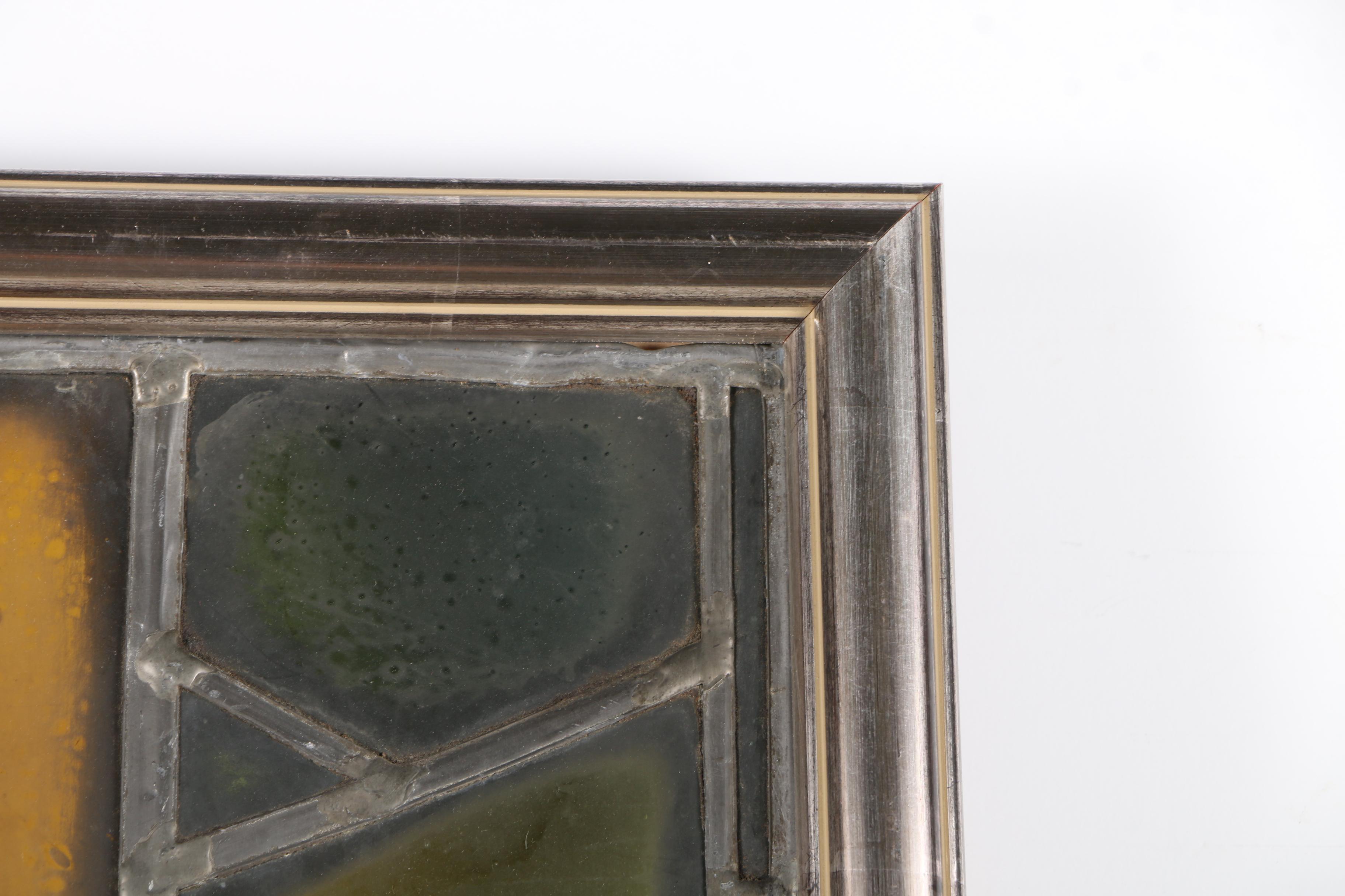 Framed Stained Glass Panel