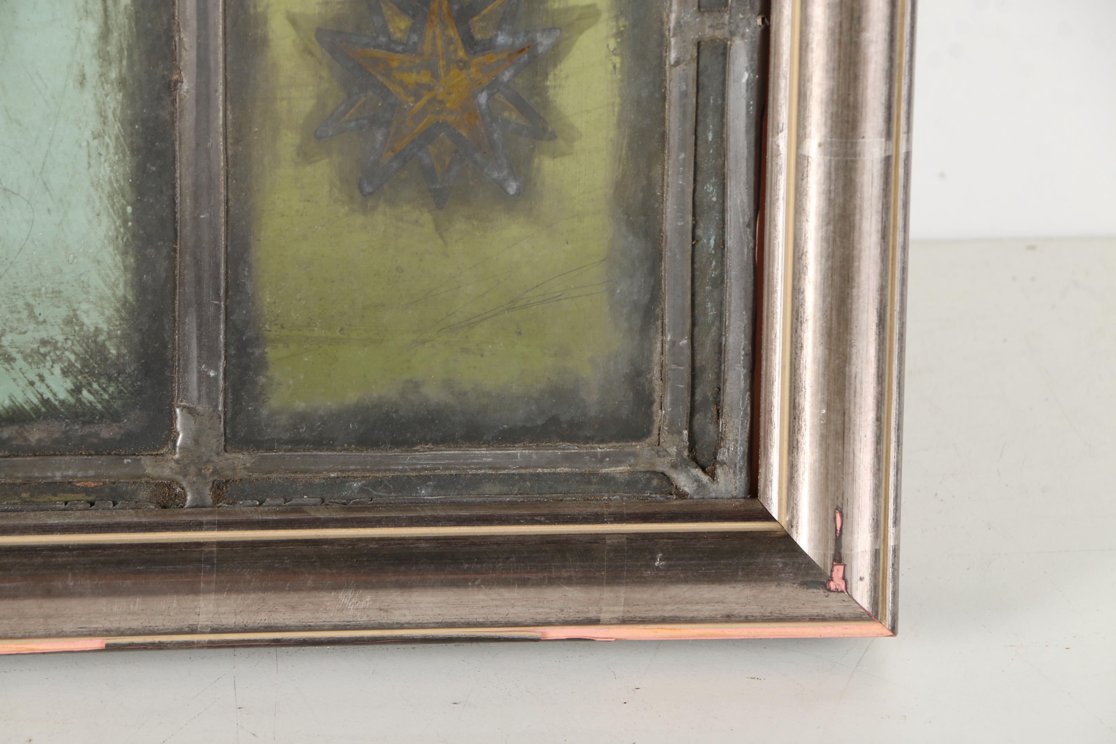 Framed Stained Glass Panel