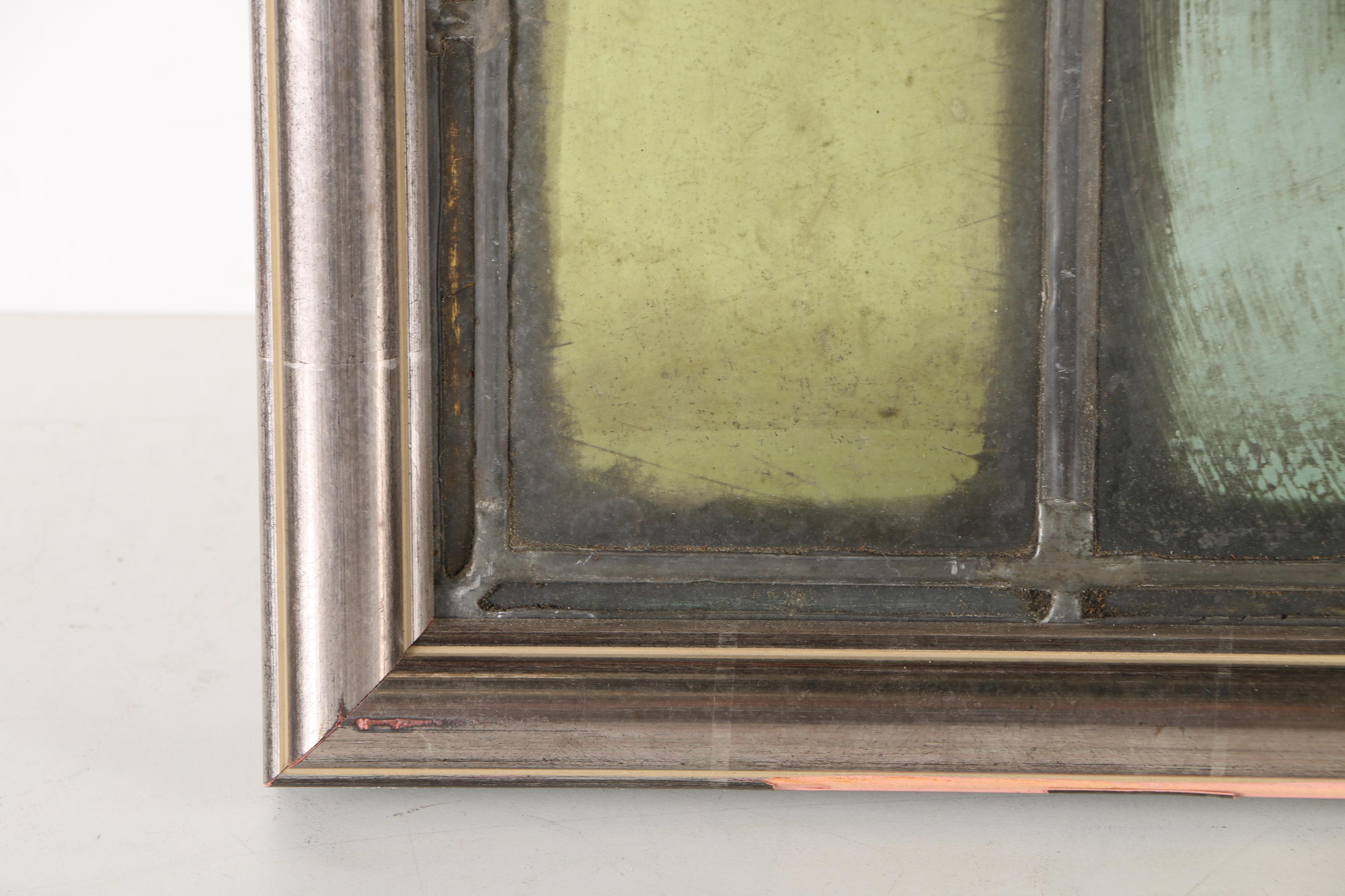 Framed Stained Glass Panel