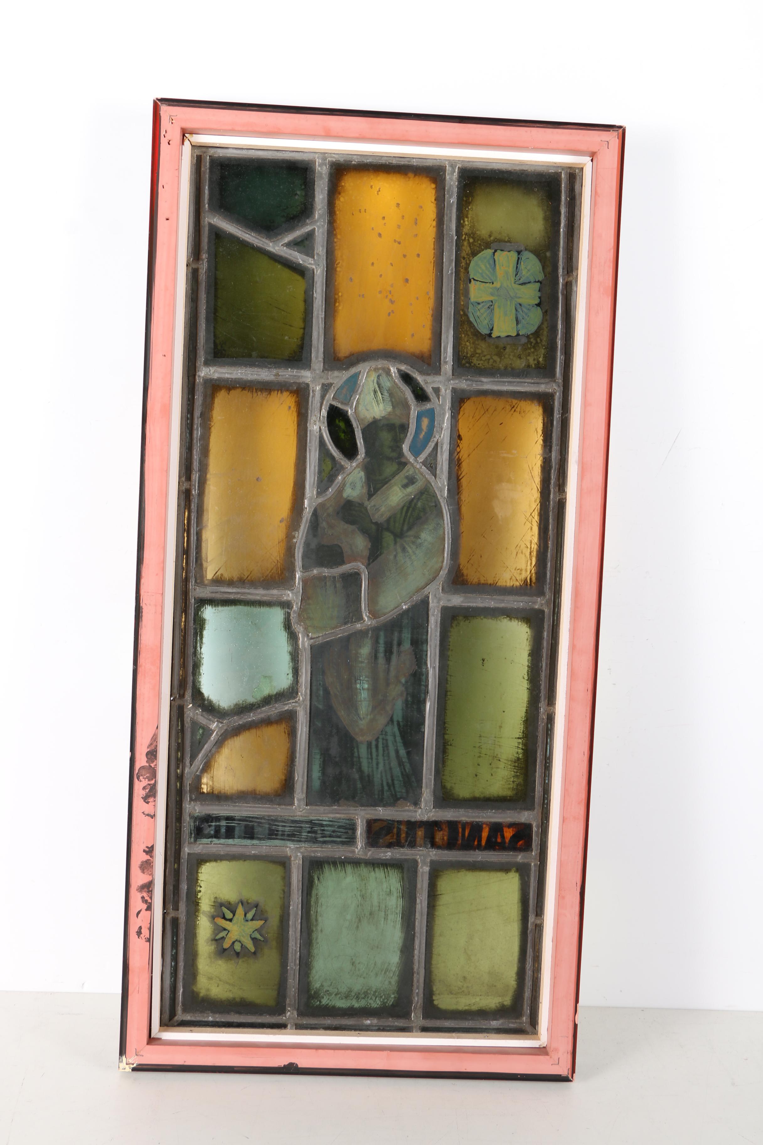 Framed Stained Glass Panel