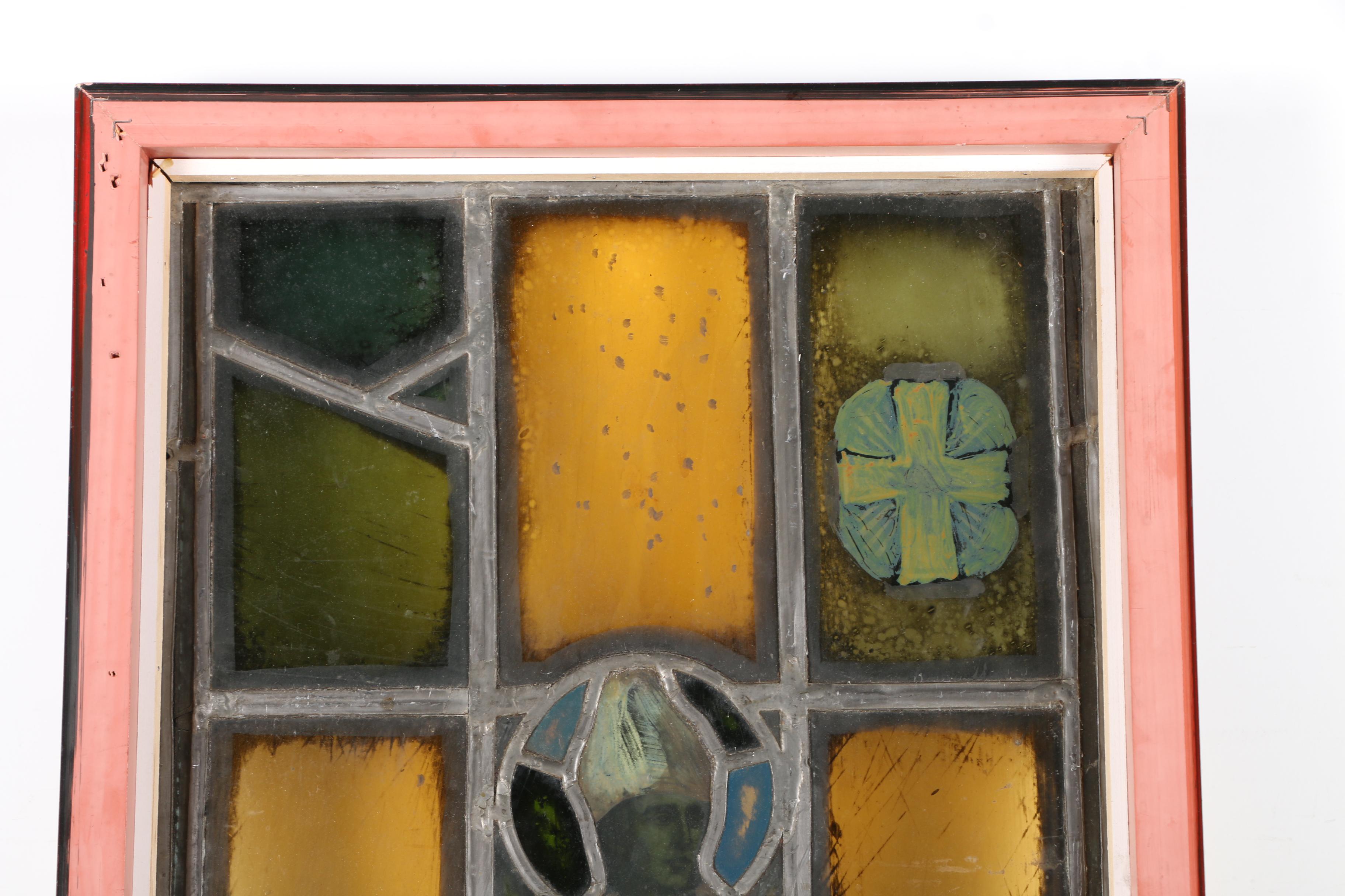 Framed Stained Glass Panel