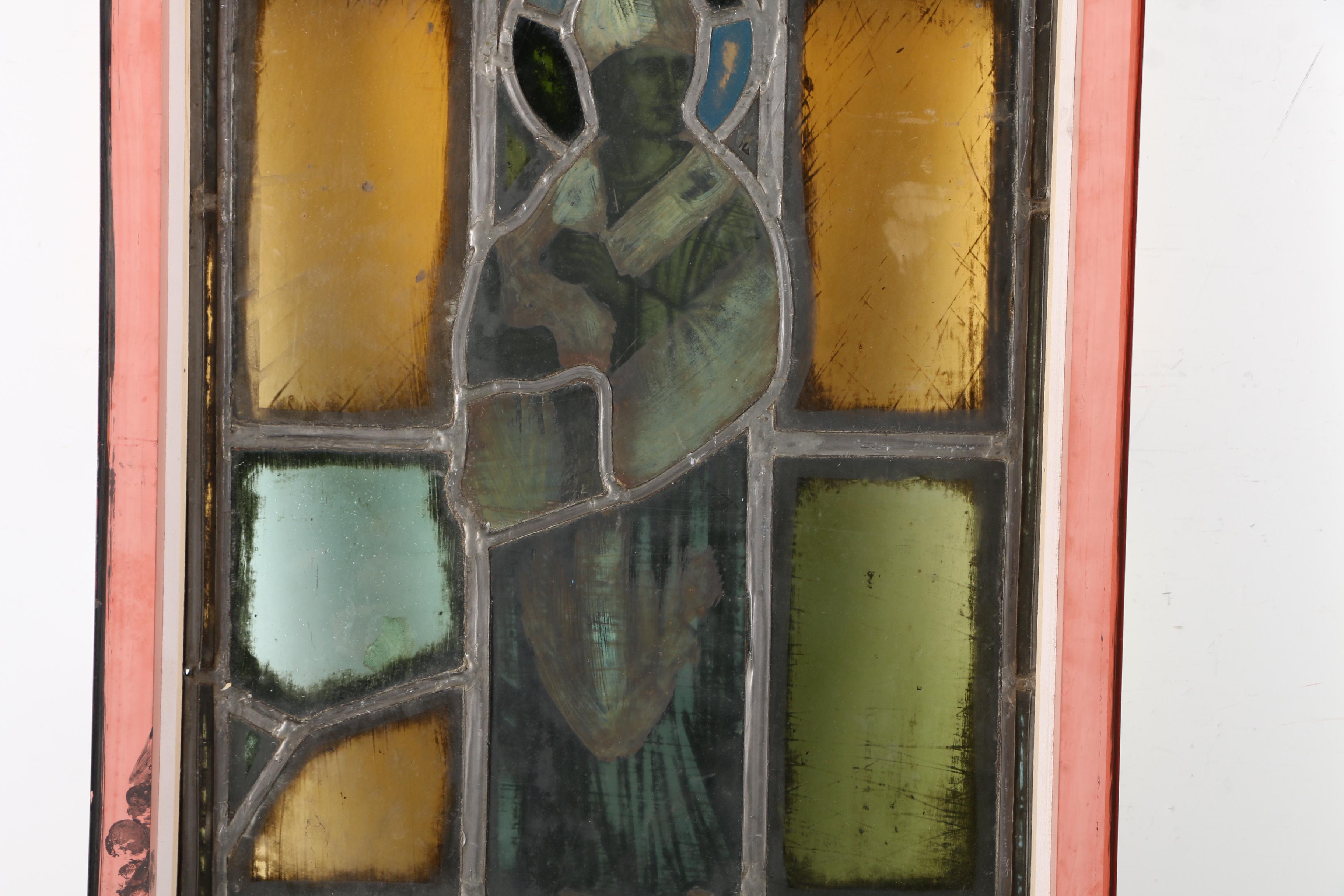 Framed Stained Glass Panel