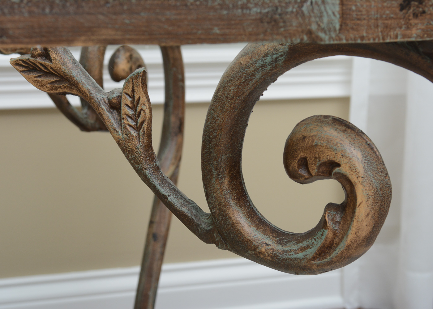 Metal Side Table With Glass Top