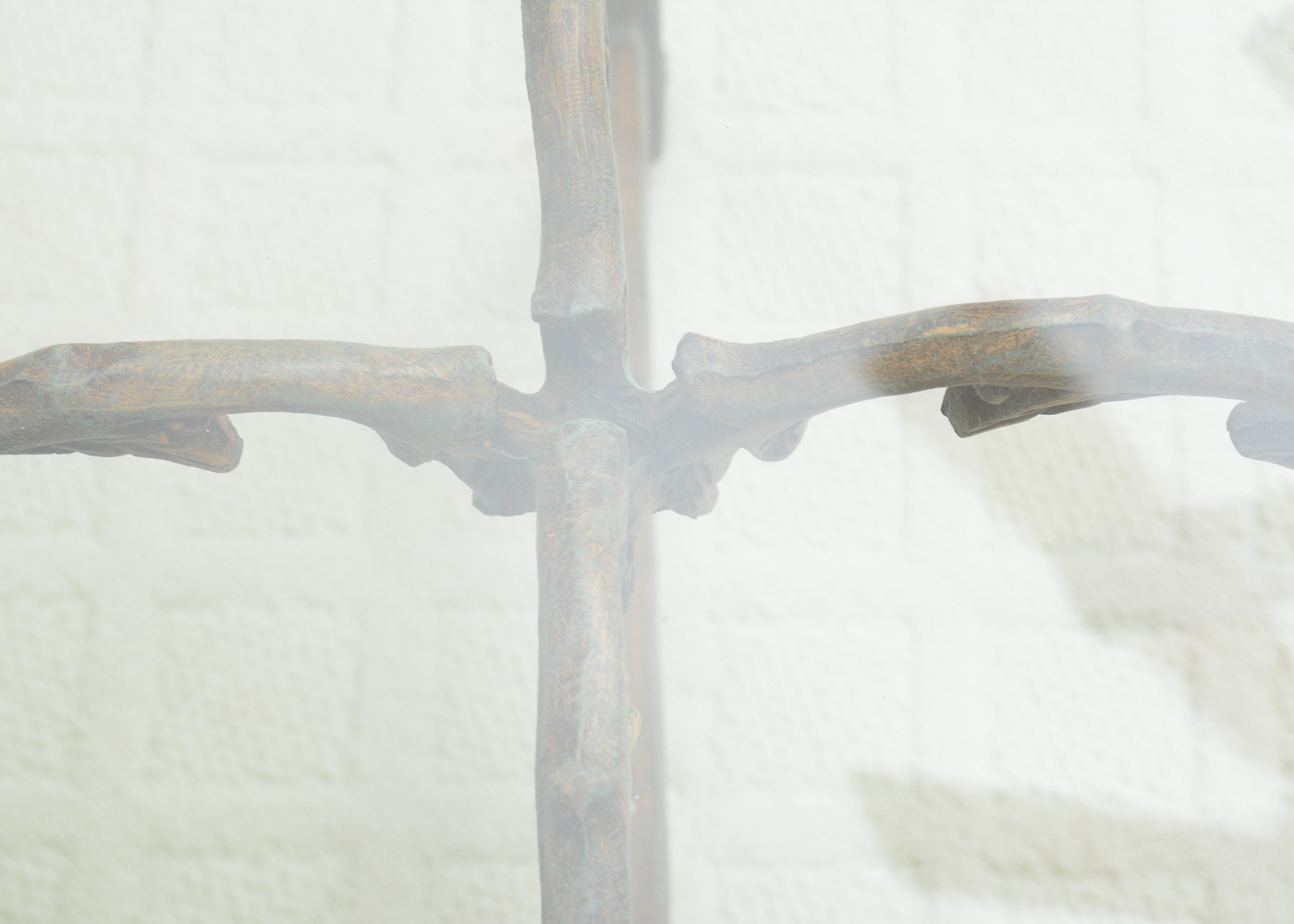 Metal Side Table With Glass Top