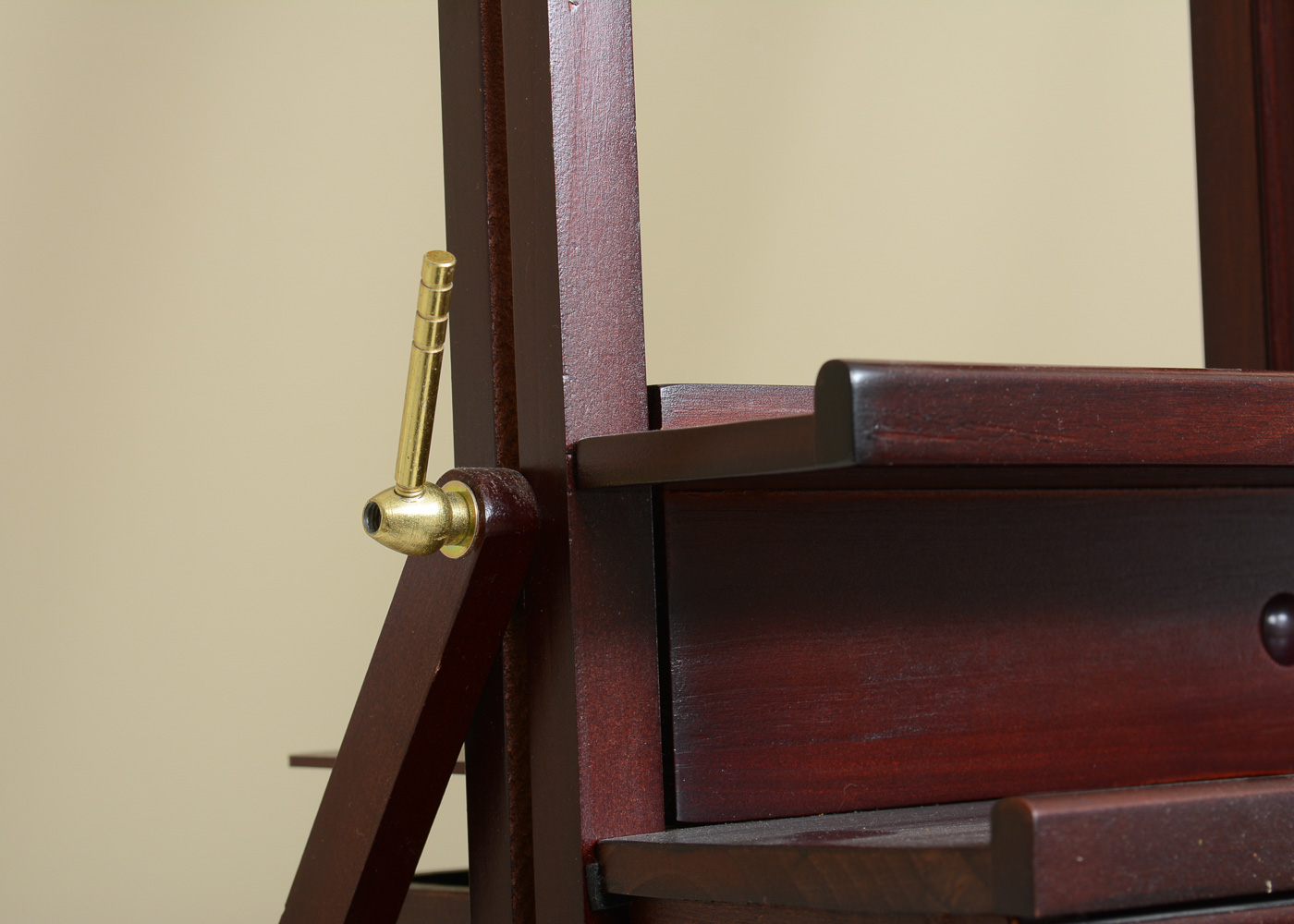 Wooden Easel and Art Supplies