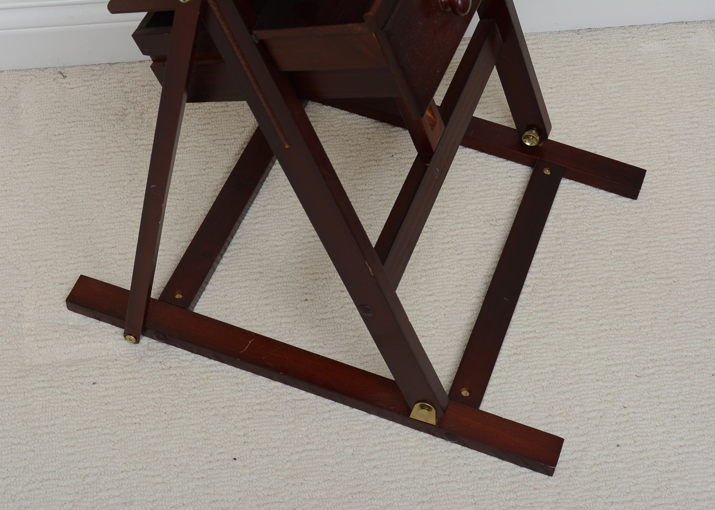 Wooden Easel and Art Supplies