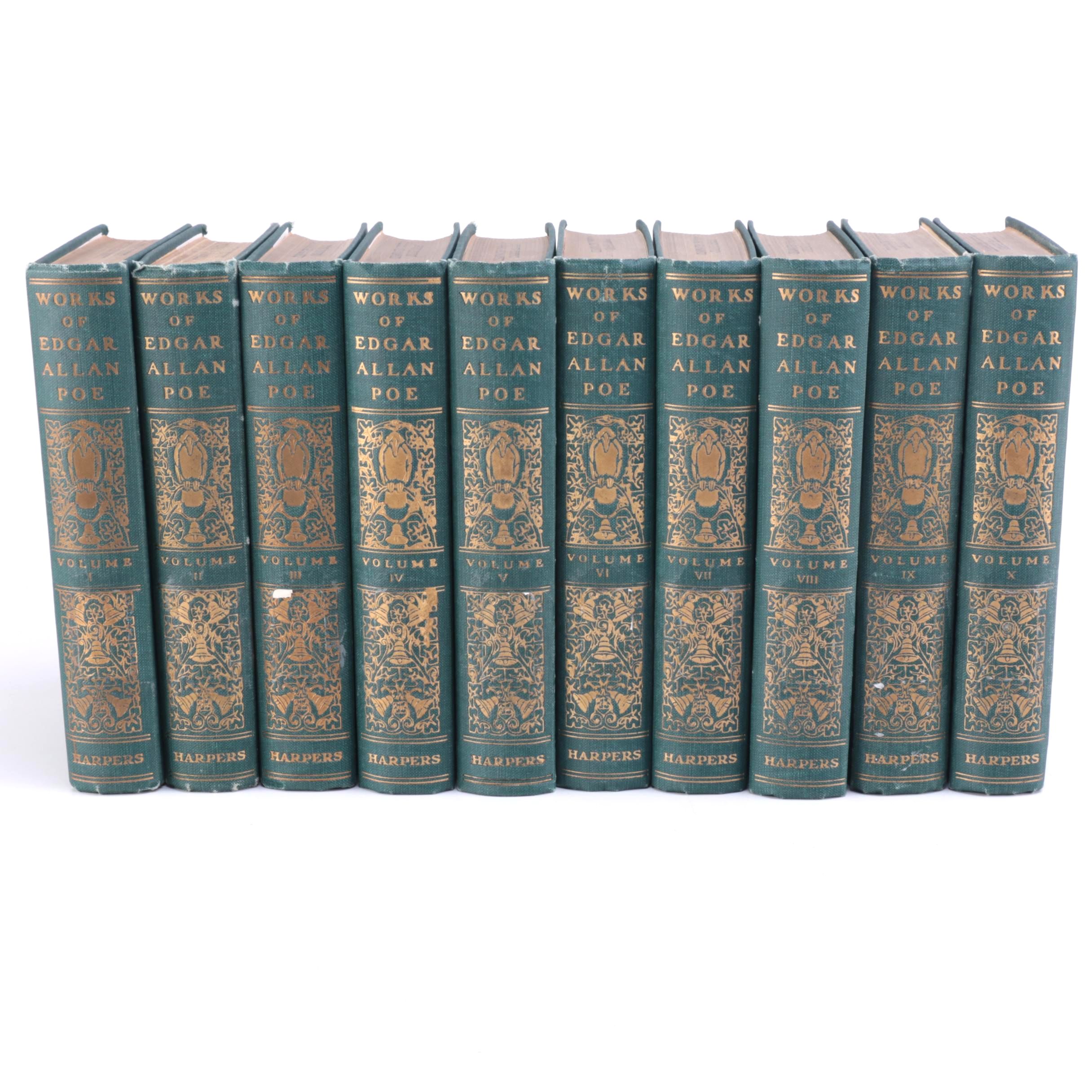 Early-Twentieth-Century Edgar Allan Poe Including Ten-Volume Set