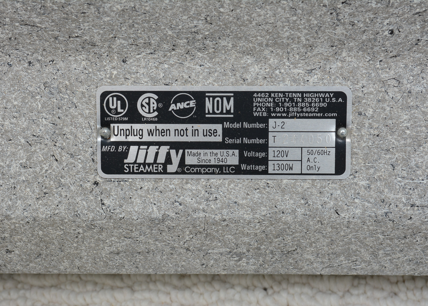 An Original Jiffy Steamer