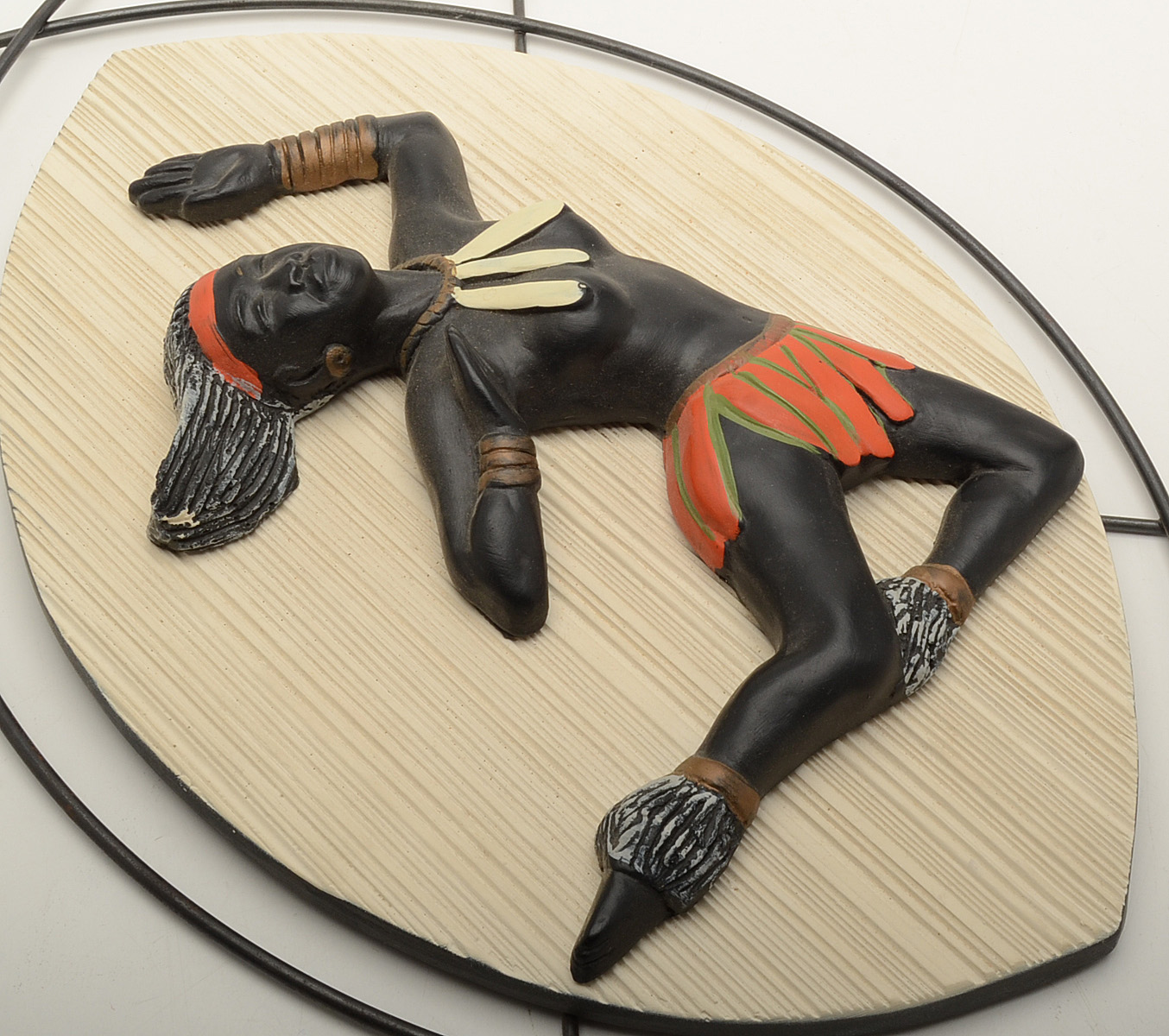 Pair of African Motif Wall Plaques