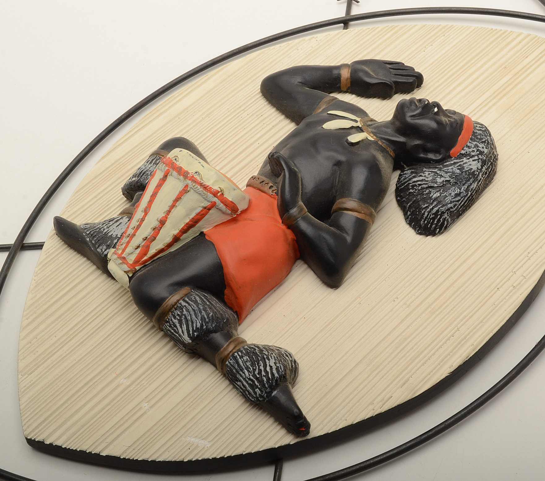 Pair of African Motif Wall Plaques