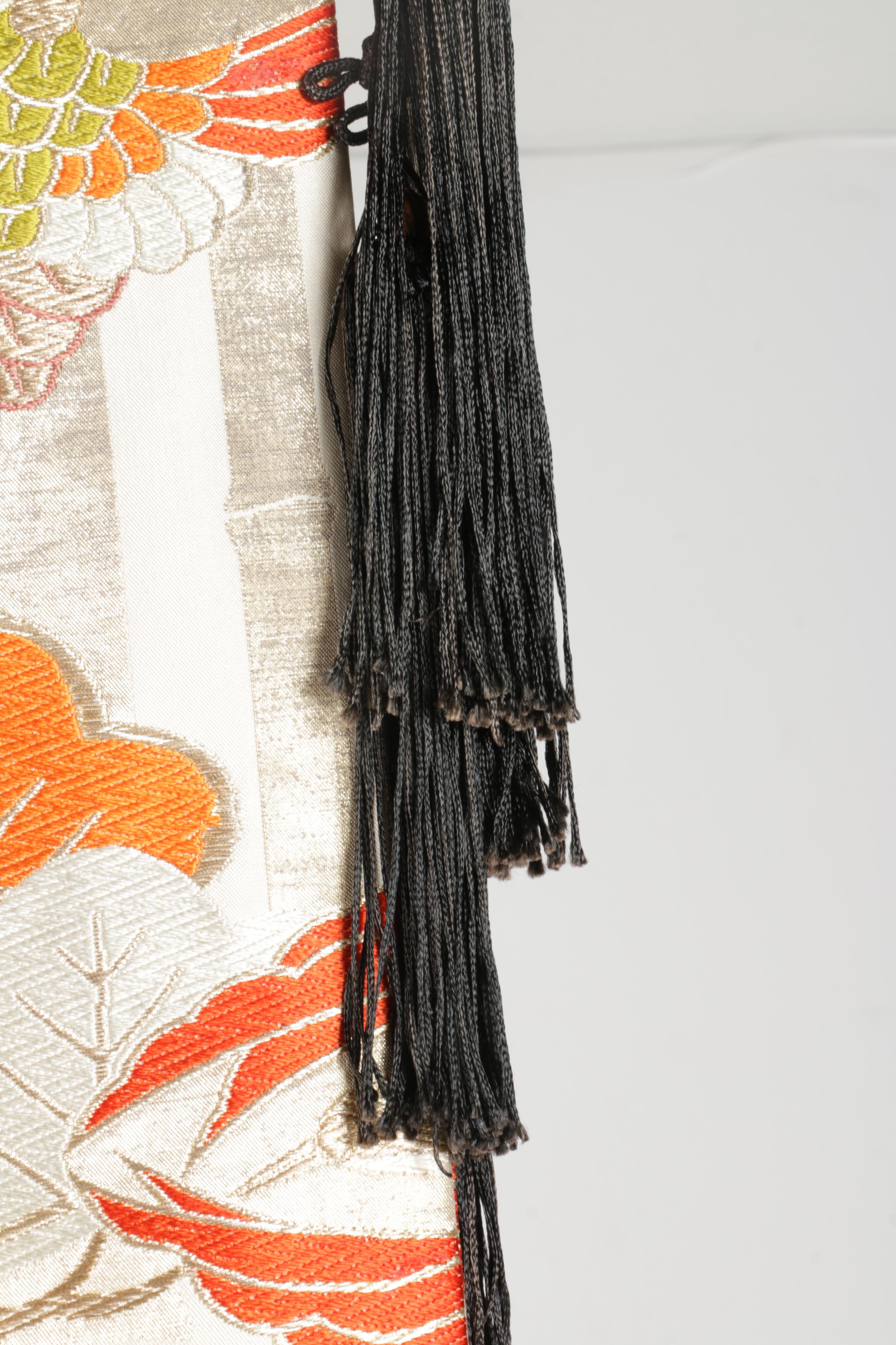 Vintage Japanese Uchikake Wedding Kimono with Display Hanger