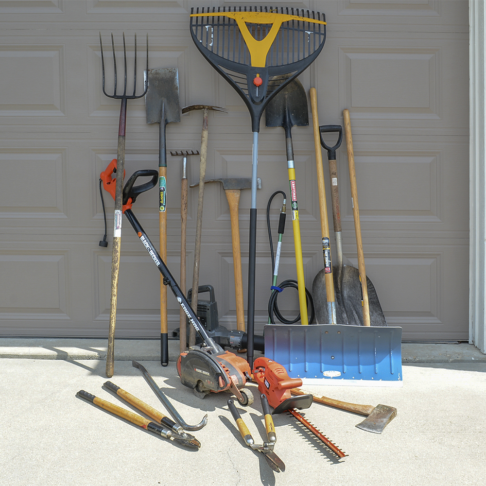 Large Assortment of Gardening Tools