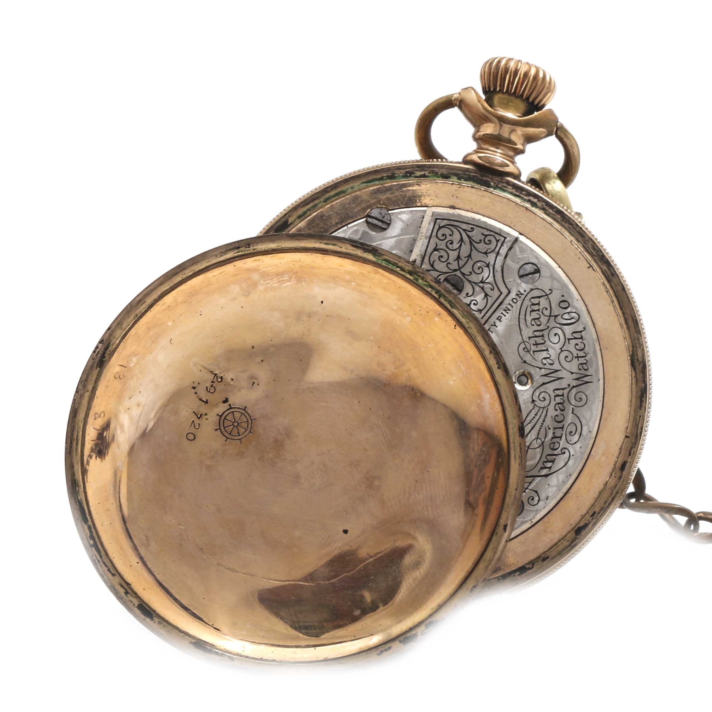 Pair of American Waltham Watch Co. and Elgin Gold Filled and Silver Tone Pocket Watches