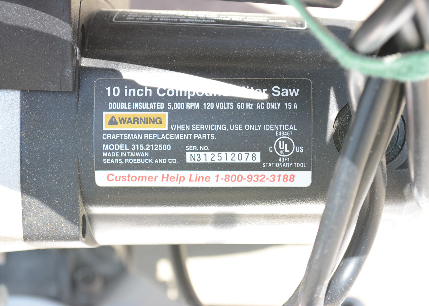 Craftsman 10" Compound Miter Saw