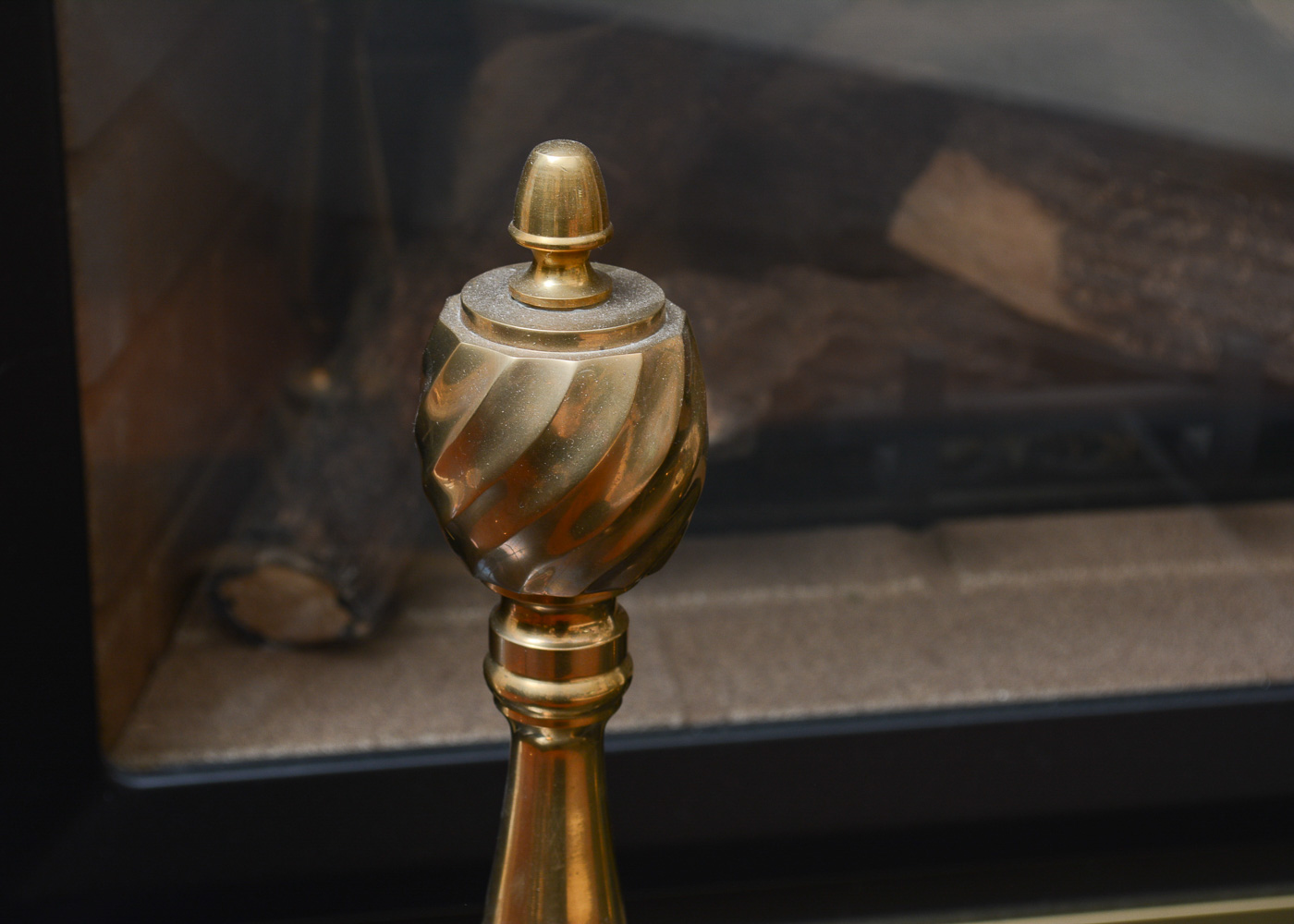 Brass Fireplace Andirons