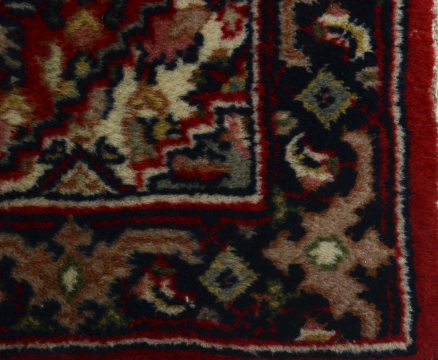 Hand-Knotted Persian Medallion Accent Mat