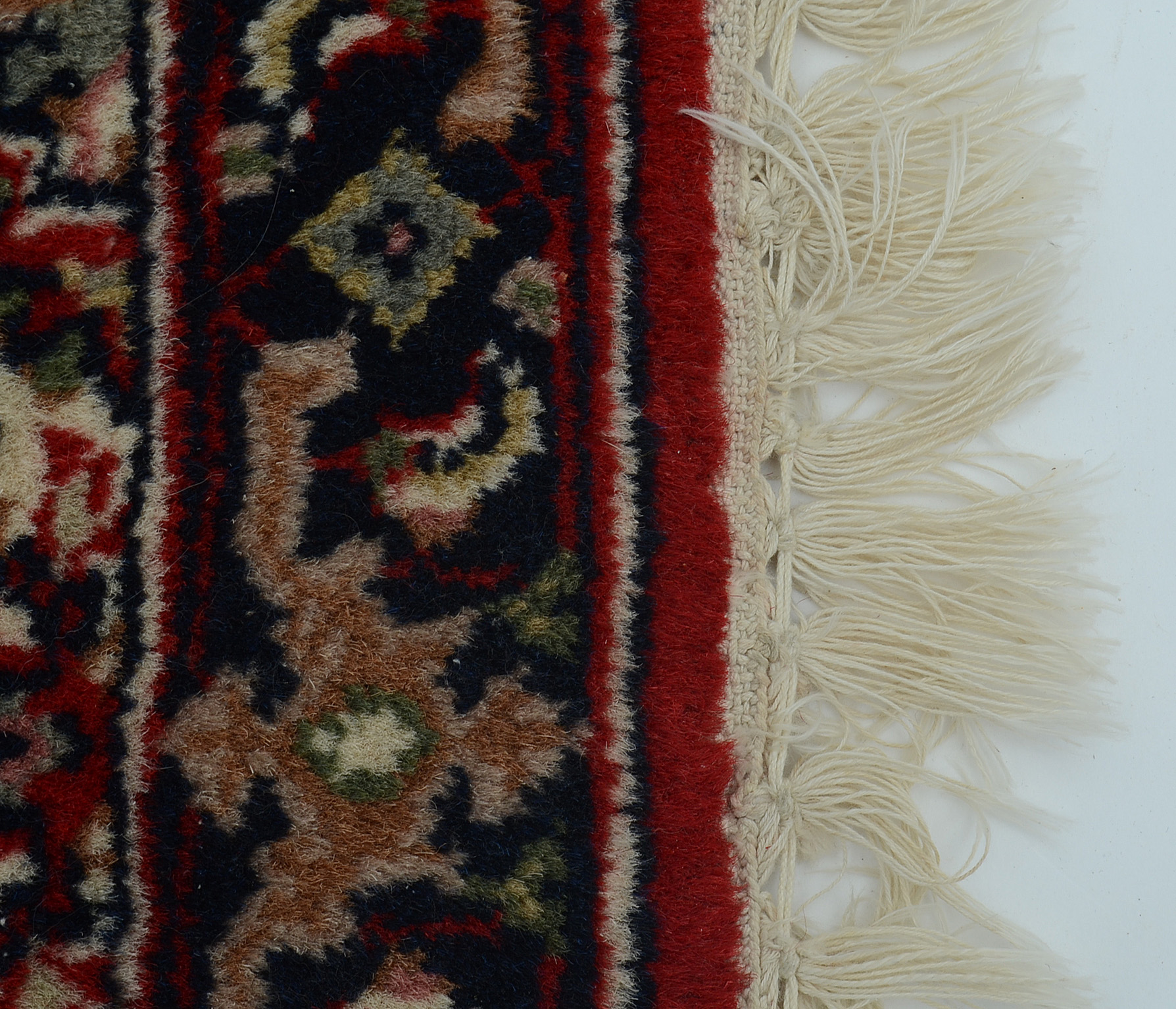 Hand-Knotted Persian Medallion Accent Mat