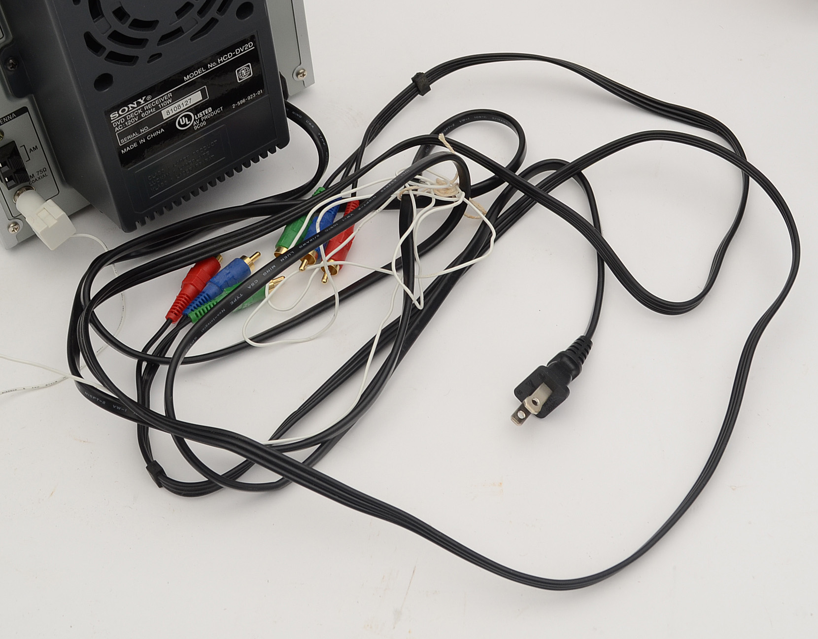 Sony DVD Deck Receiver and Speakers