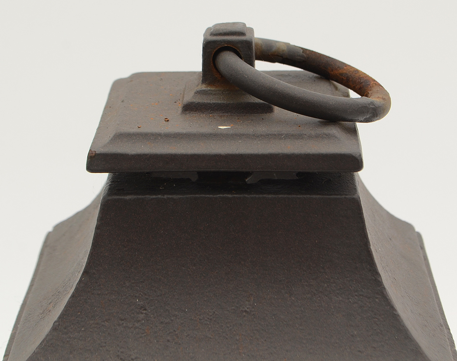 Pair of Cast Iron Candle Lanterns