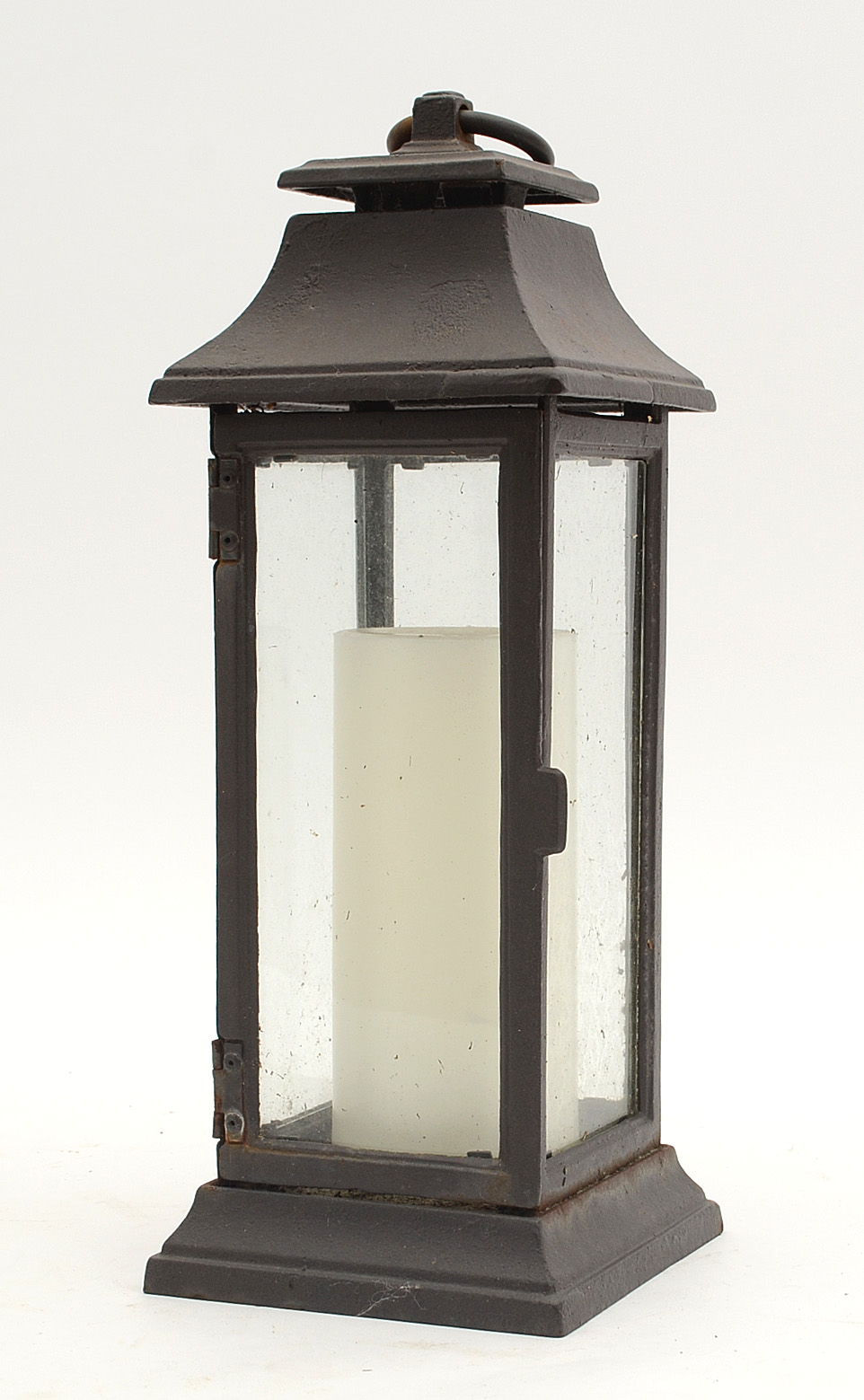 Pair of Cast Iron Candle Lanterns