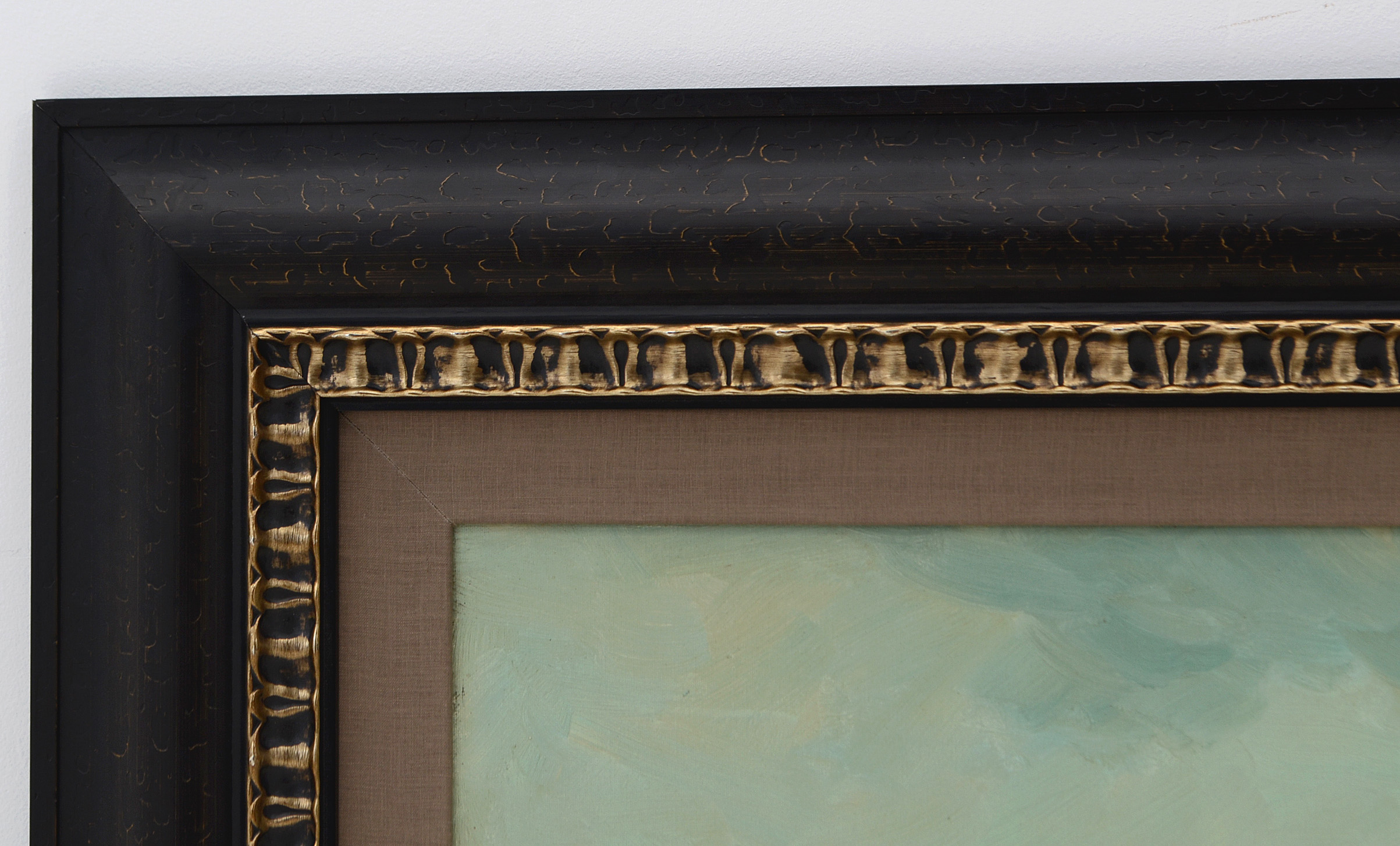 Albert Grifon Original Alla Prima Oil Harbor Scene on Canvas