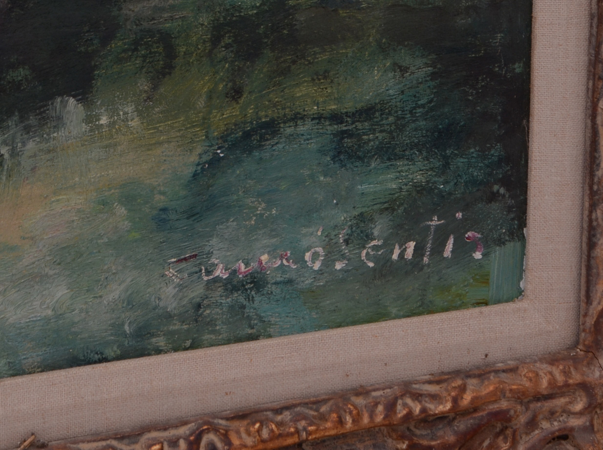 Joan Camo Sentis Original Large-Scale Oil Hunting Scene on Canvas