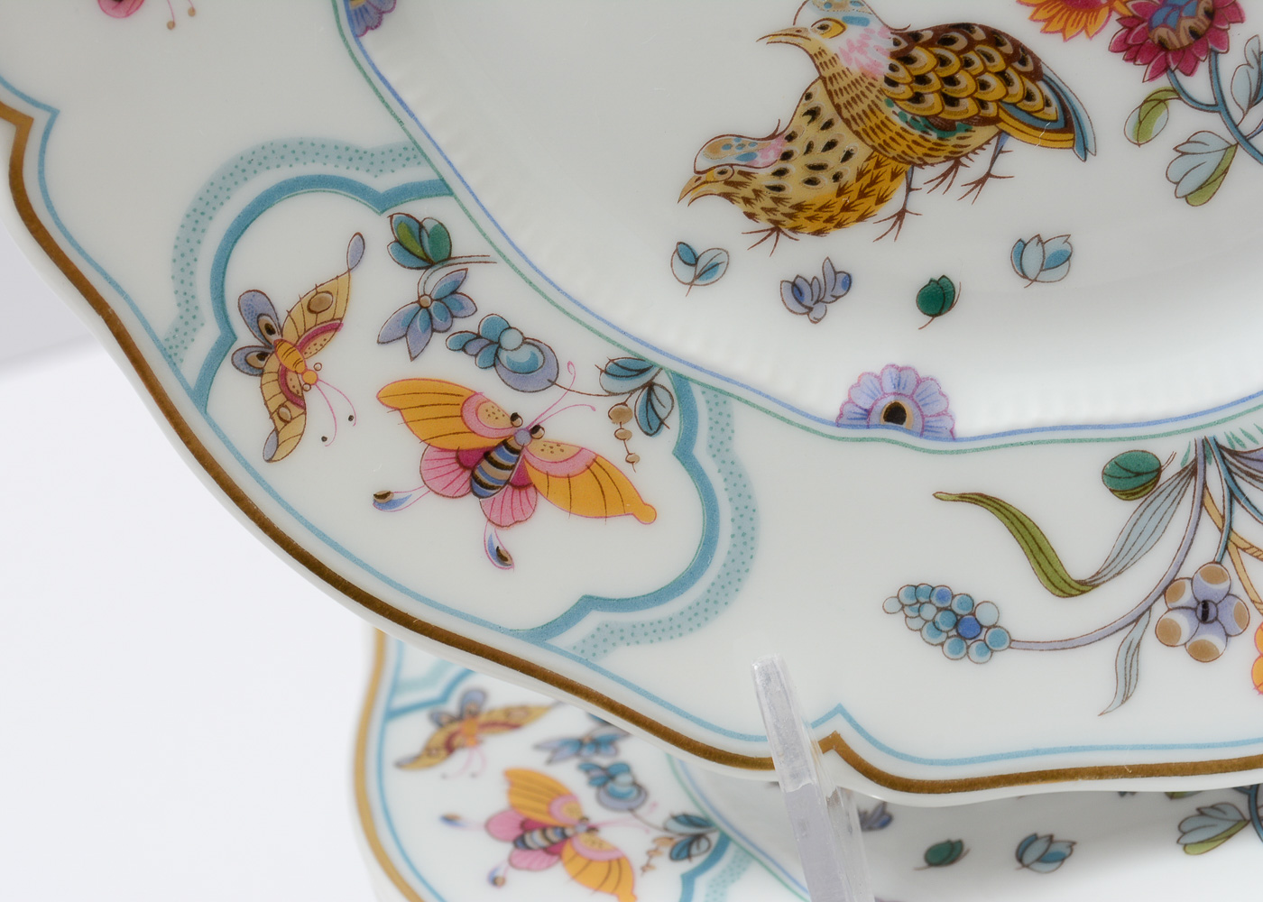 Haviland Limoges "Choiseul Blanc" and "Golden Quail" Bread and Salad Plates