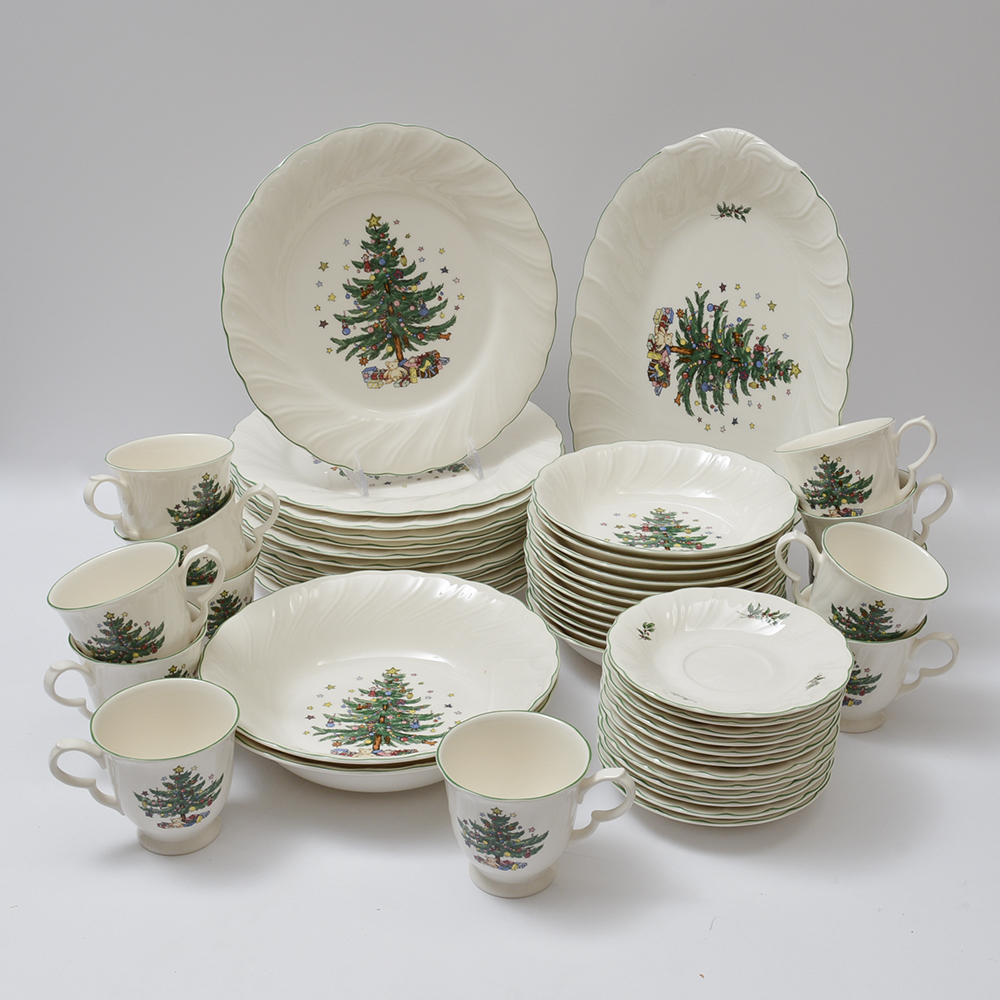 Nikko "Happy Holidays" Christmas China for Twelve