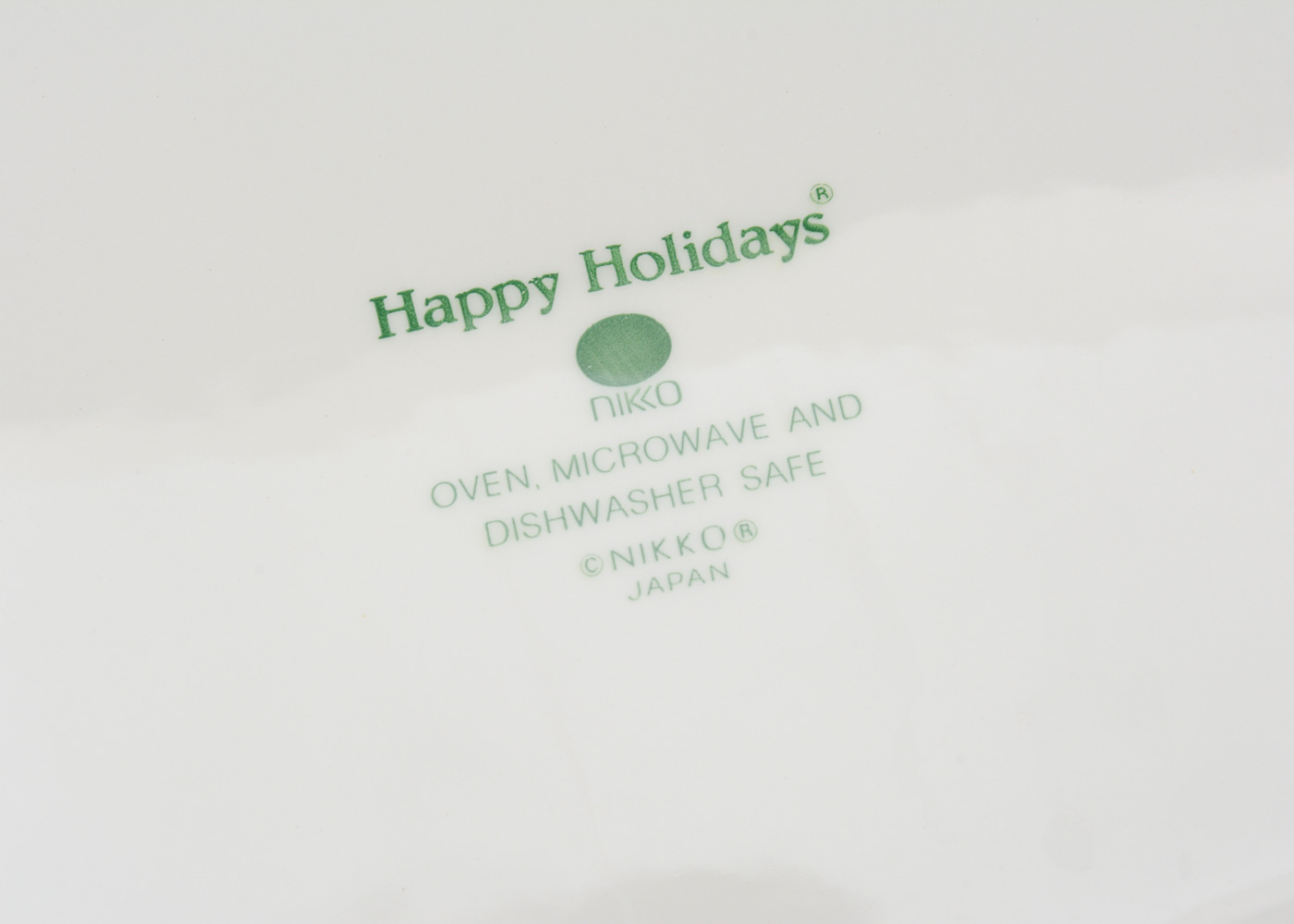 Nikko "Happy Holidays" Christmas China for Twelve