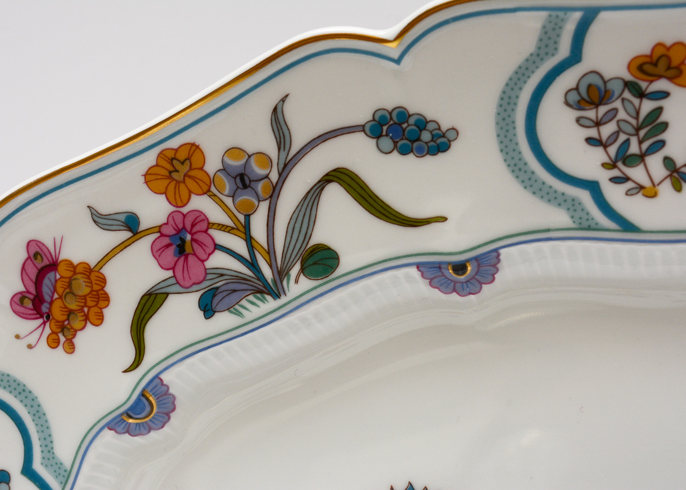 Haviland Limoges Three Piece "Golden Quail" Servingware