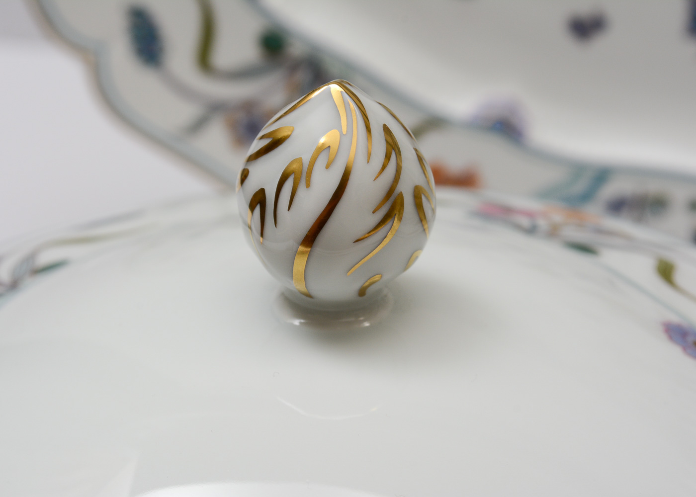 Haviland Limoges Three Piece "Golden Quail" Servingware