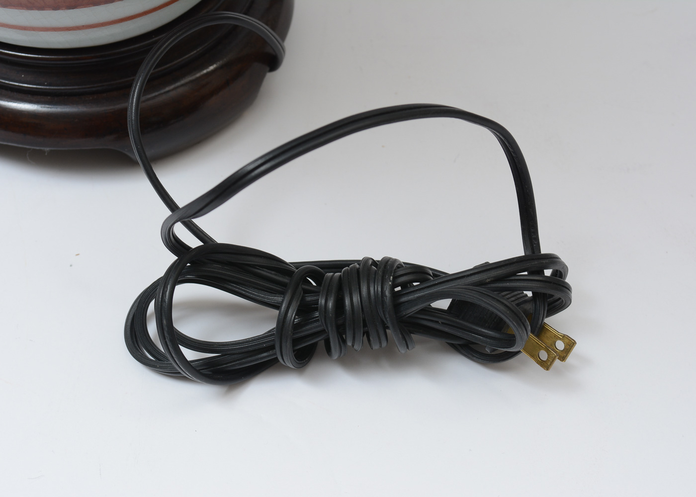 Hand Painted Blue Bird Ginger Jar Table Lamp