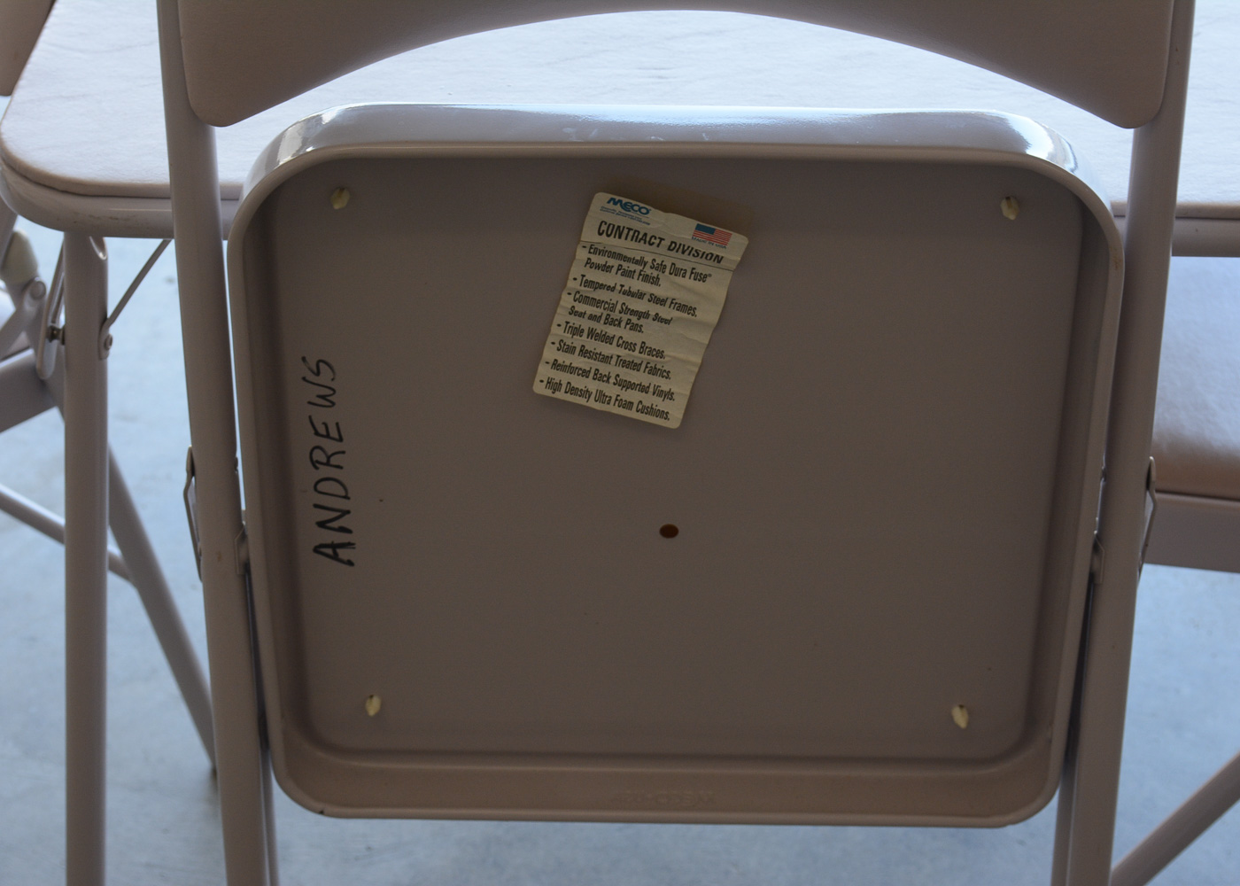 Meco Card Table and Folding Chair Set