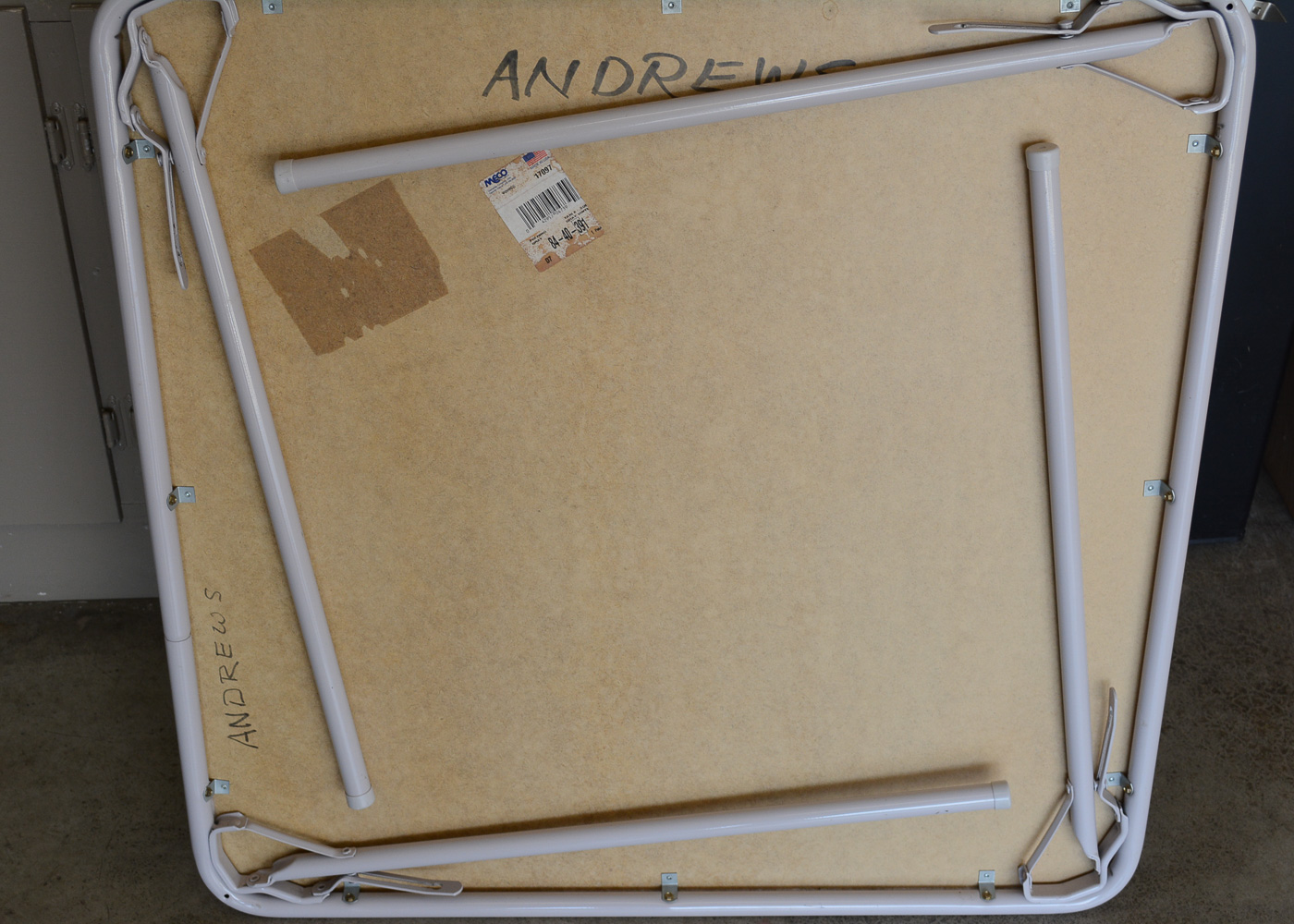 Meco Card Table and Folding Chair Set