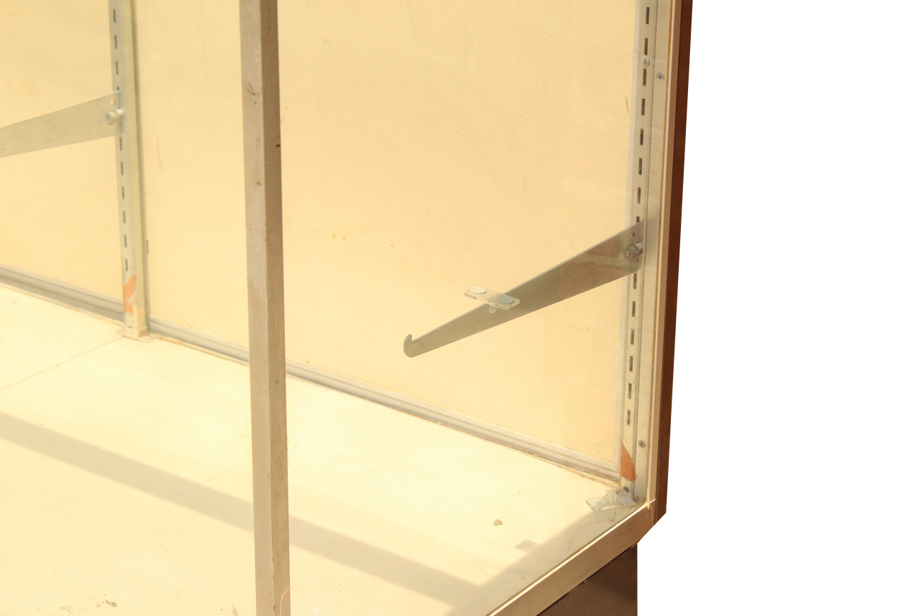 Vintage Chrome And Glass Display Cabinet