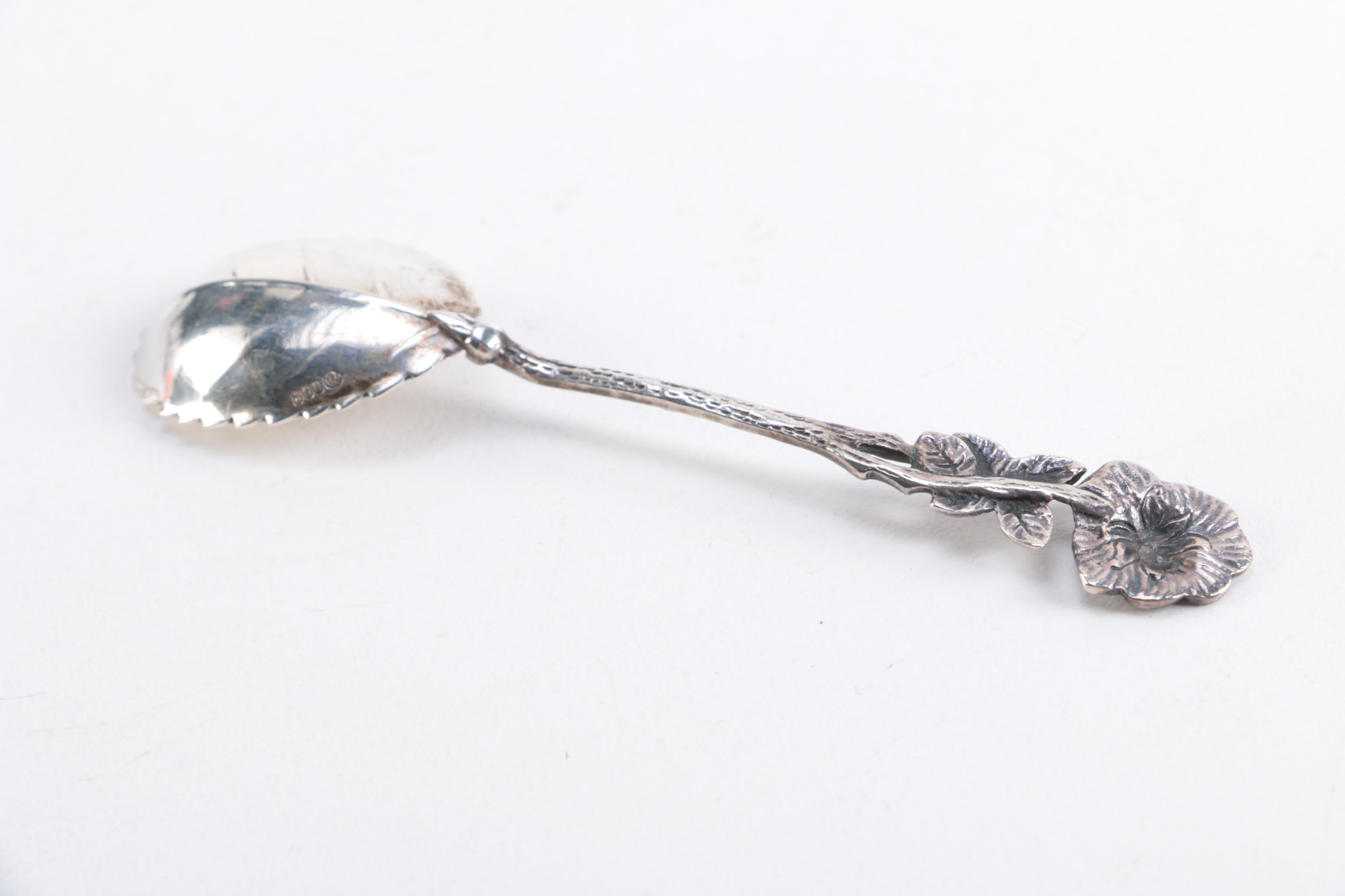 Vintage 800 Silver German Demitasse Spoons in Original Box