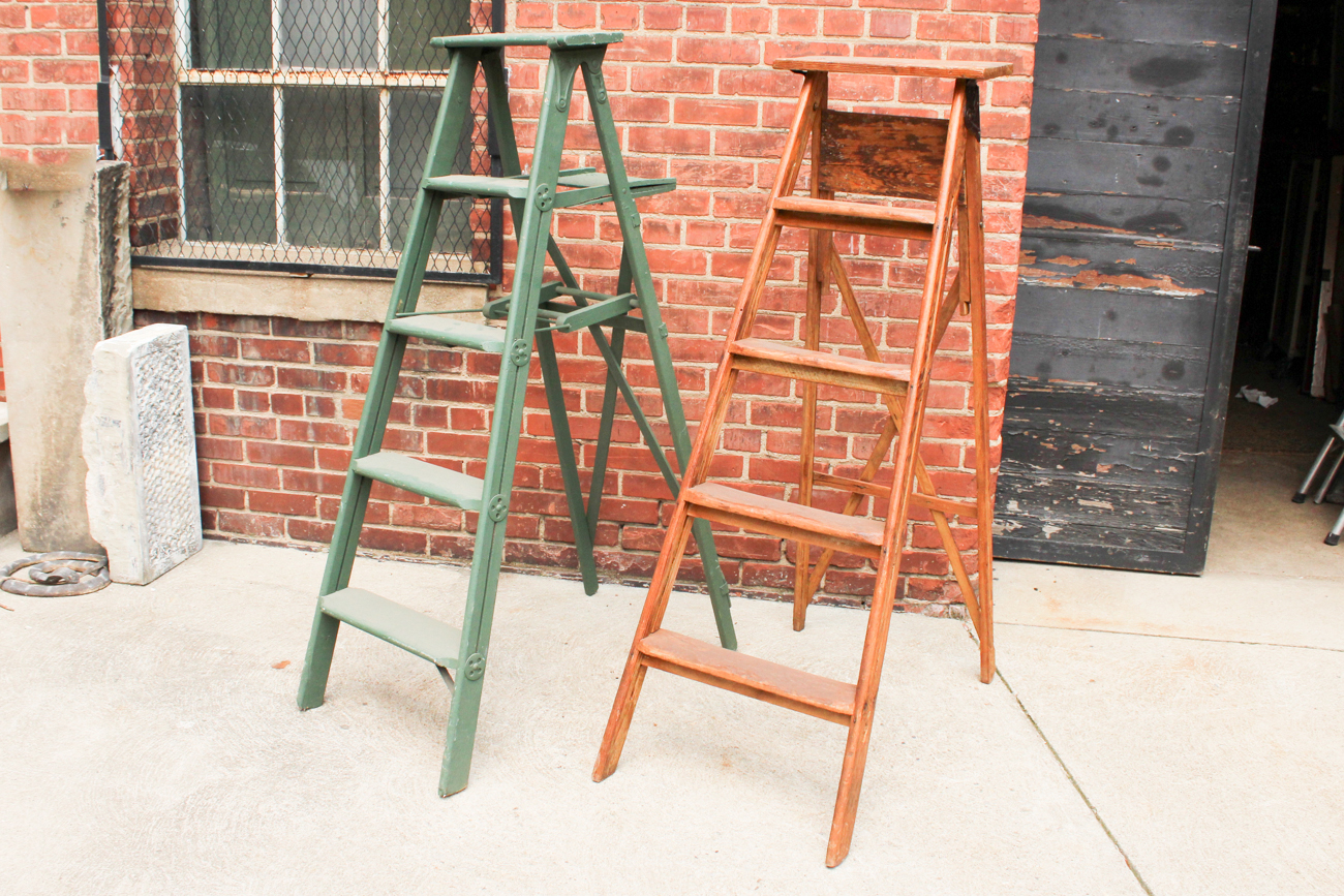 Pair Of Vintage Ladders