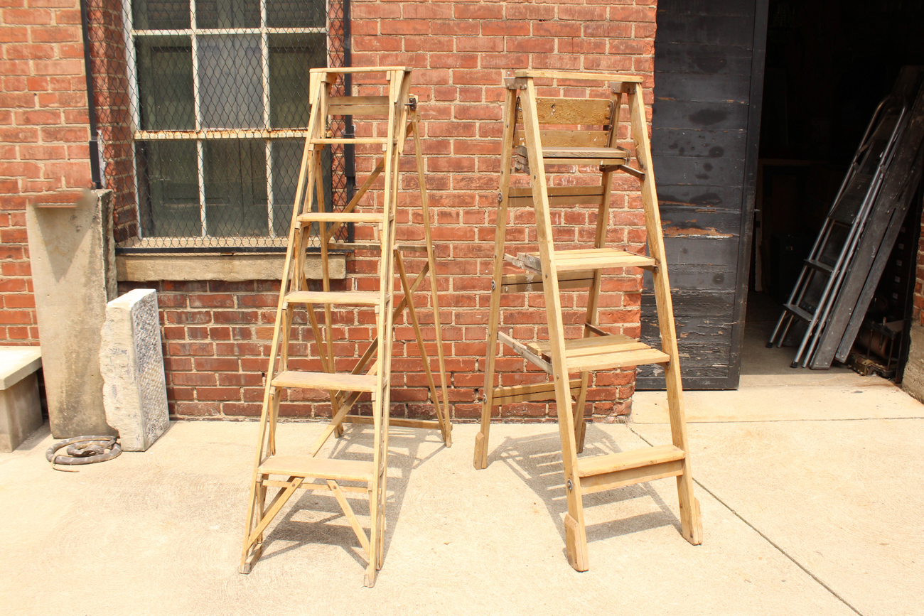 Pair Of Vintage Ladders