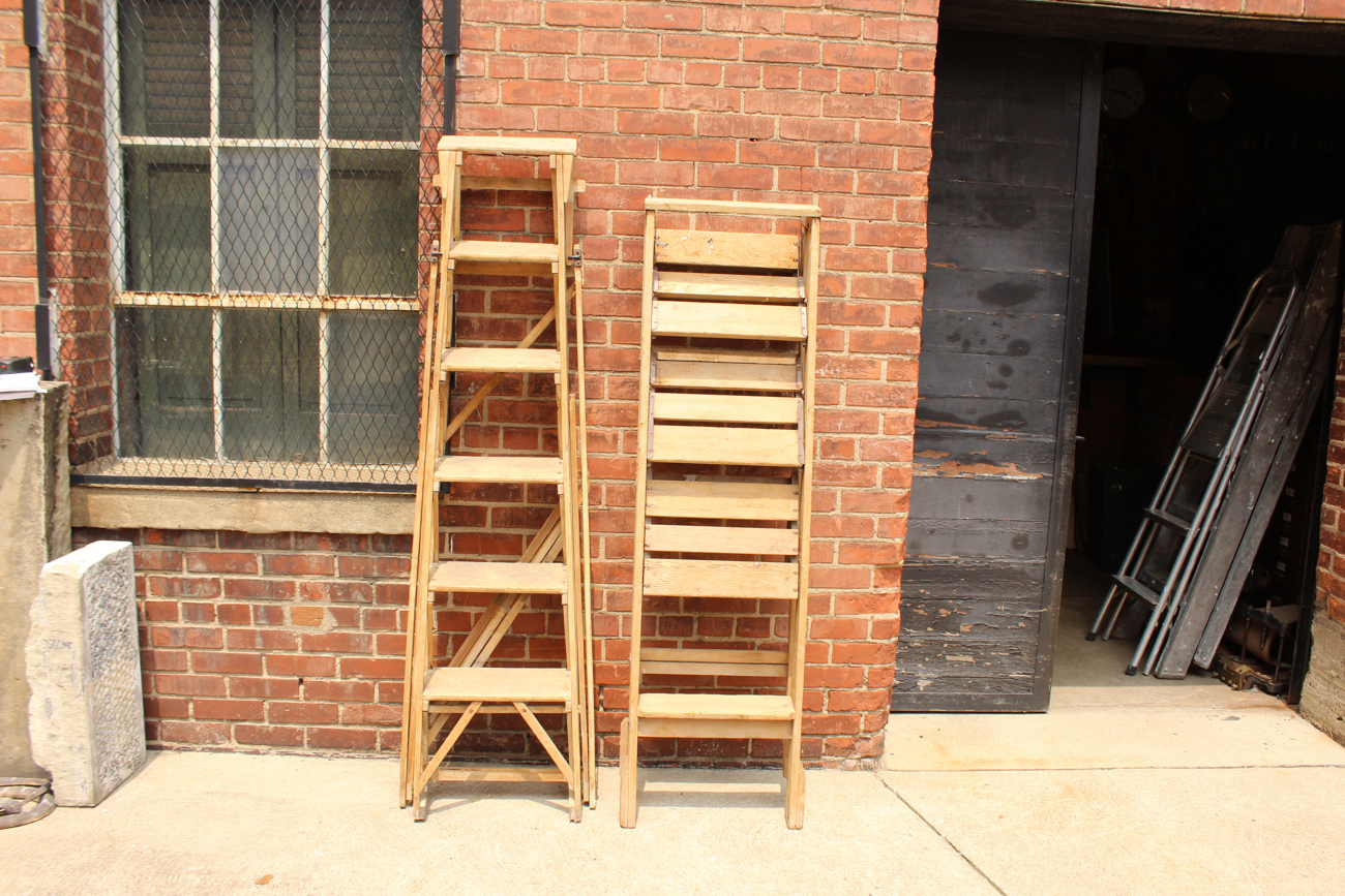 Pair Of Vintage Ladders