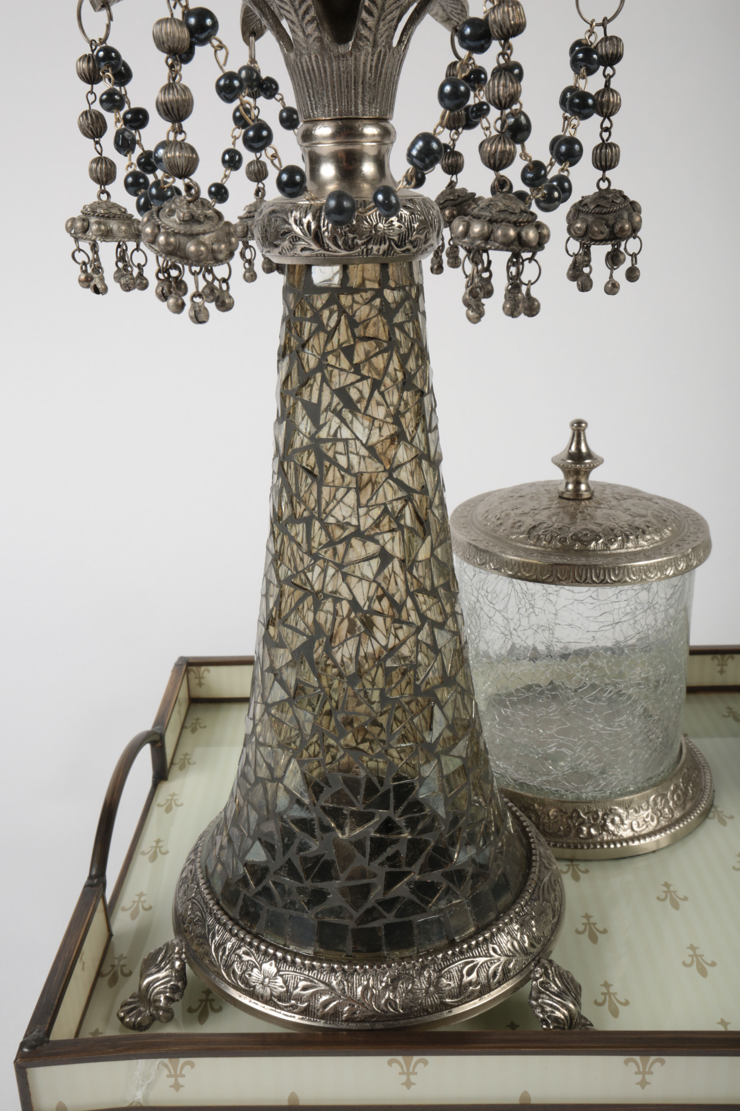 Group of Glass Decor and Accessories