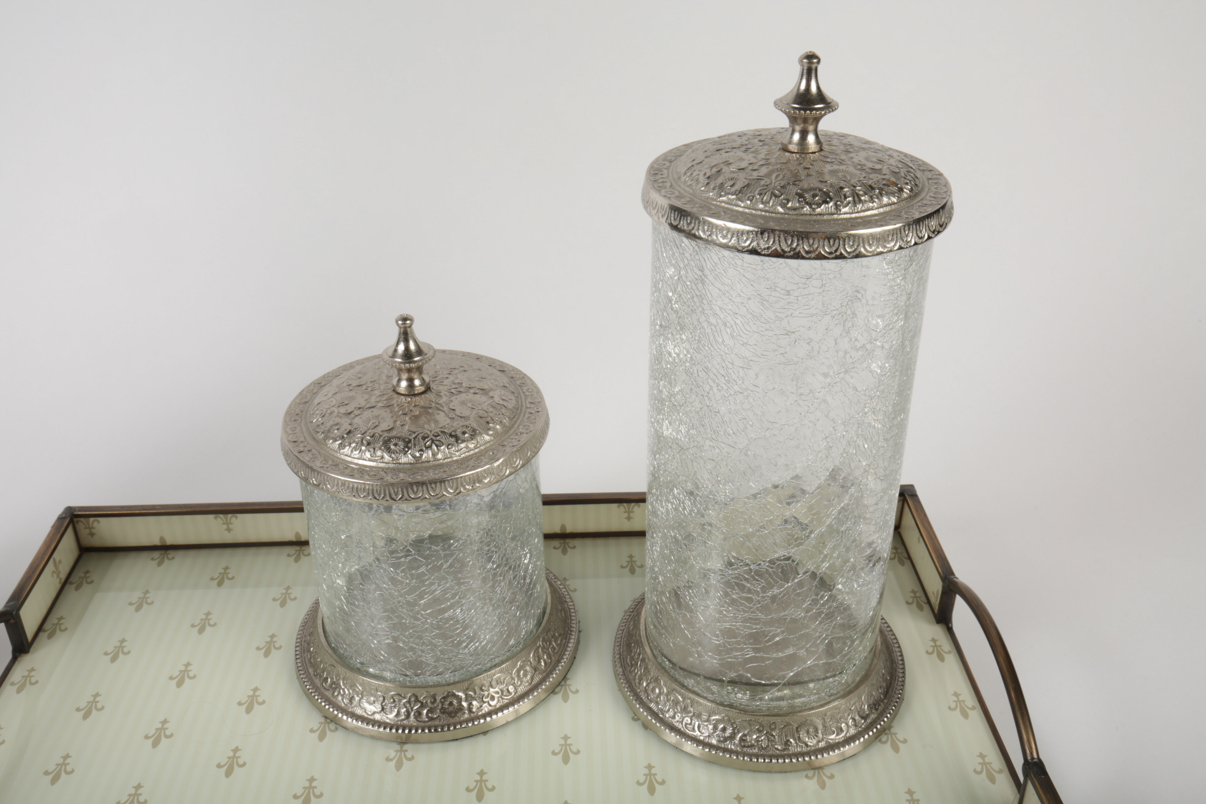 Group of Glass Decor and Accessories