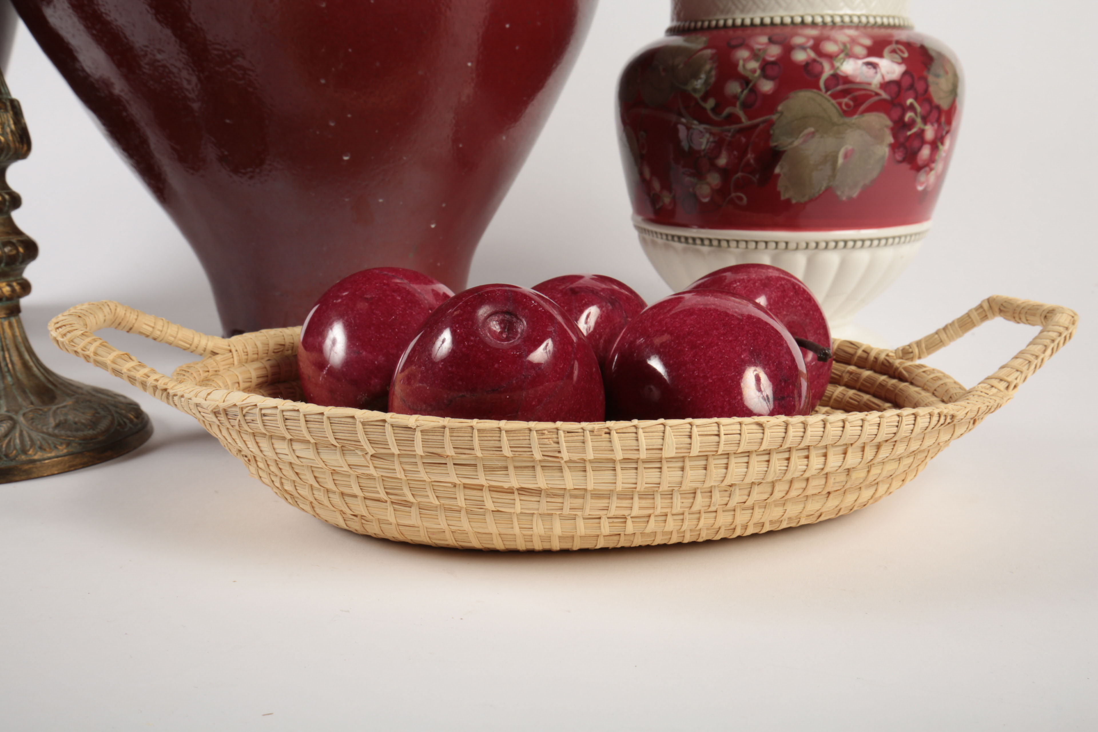 Red and Gold Colored Decor and Accessories