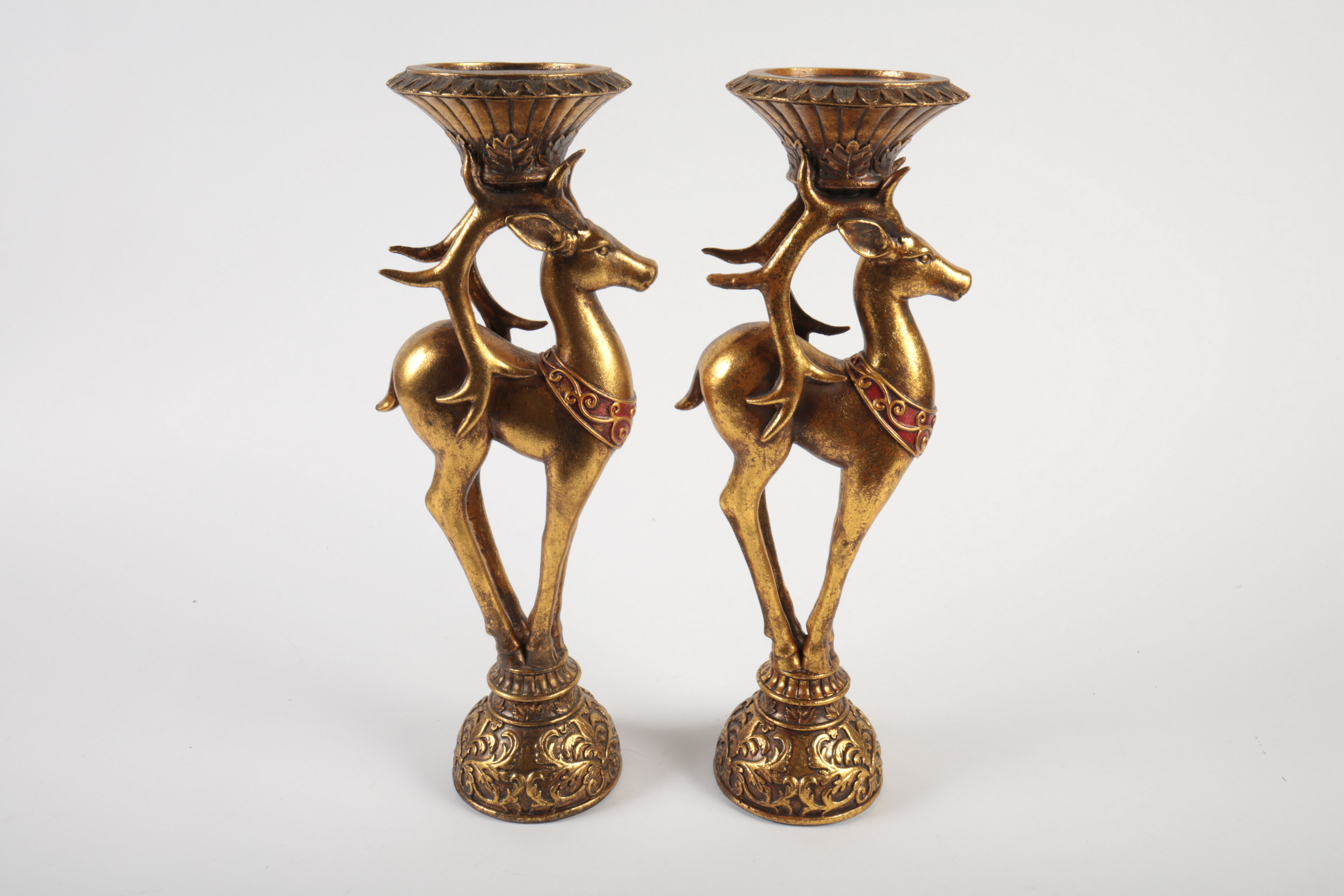 Red and Gold Colored Decor and Accessories