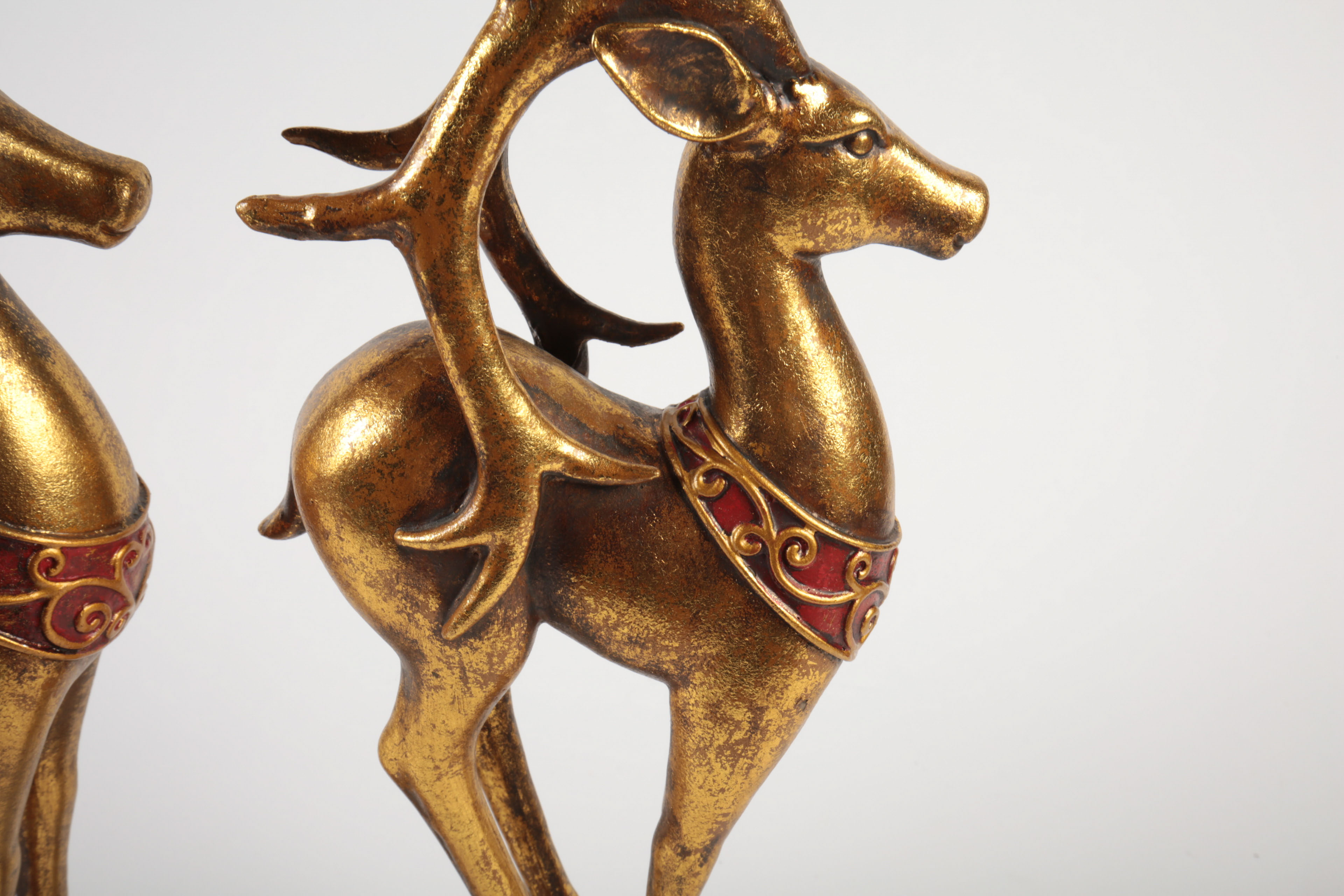 Red and Gold Colored Decor and Accessories