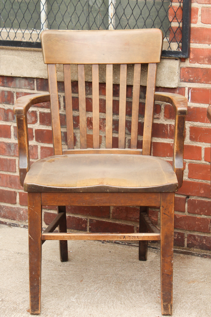 Set of Four 1930s Office Chairs