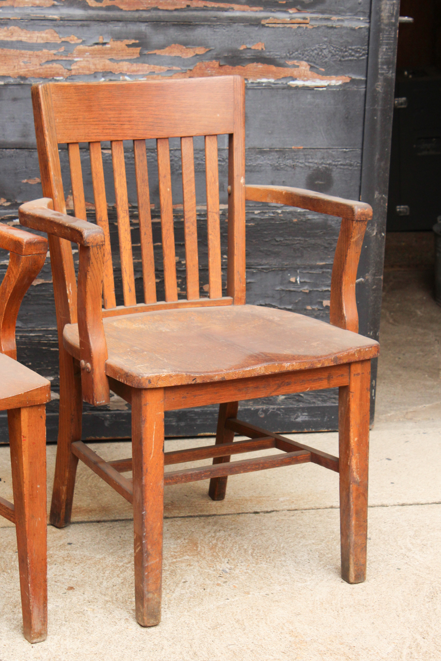 Set of Four 1930s Office Chairs