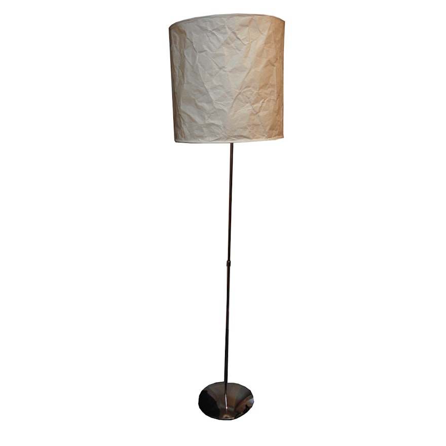 Brown Metal Floor Lamp with Shade