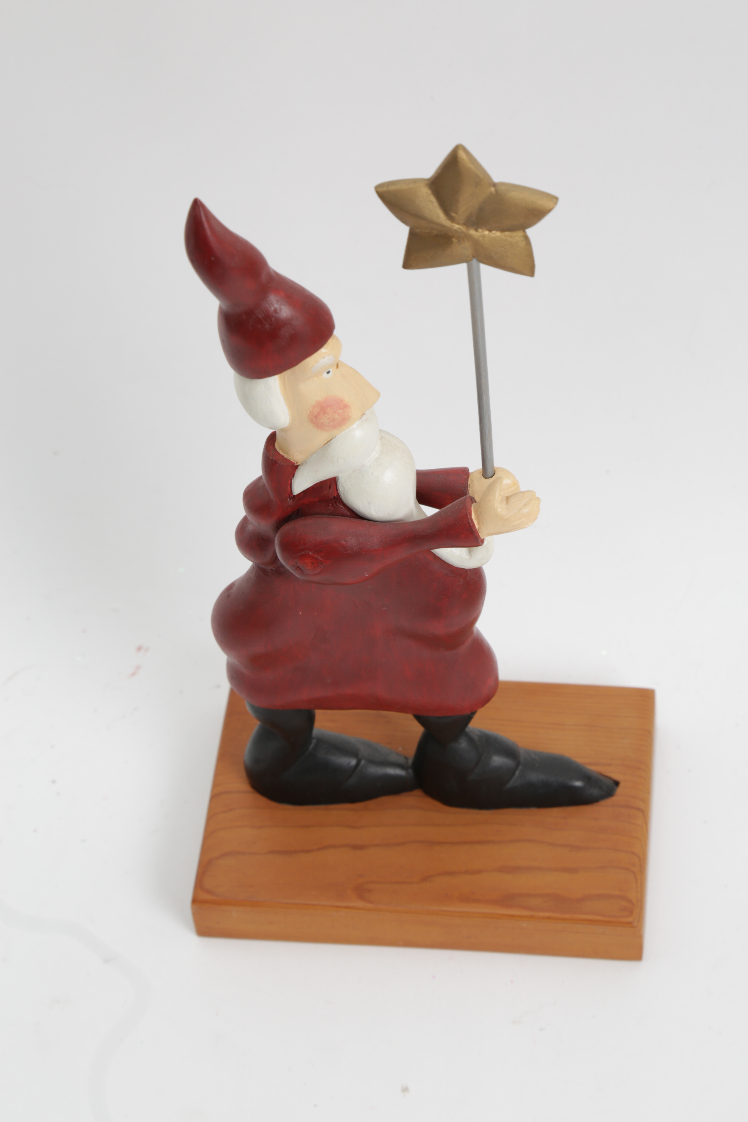 Assortment of Hand Painted Wood Santa and Snowman Carvings