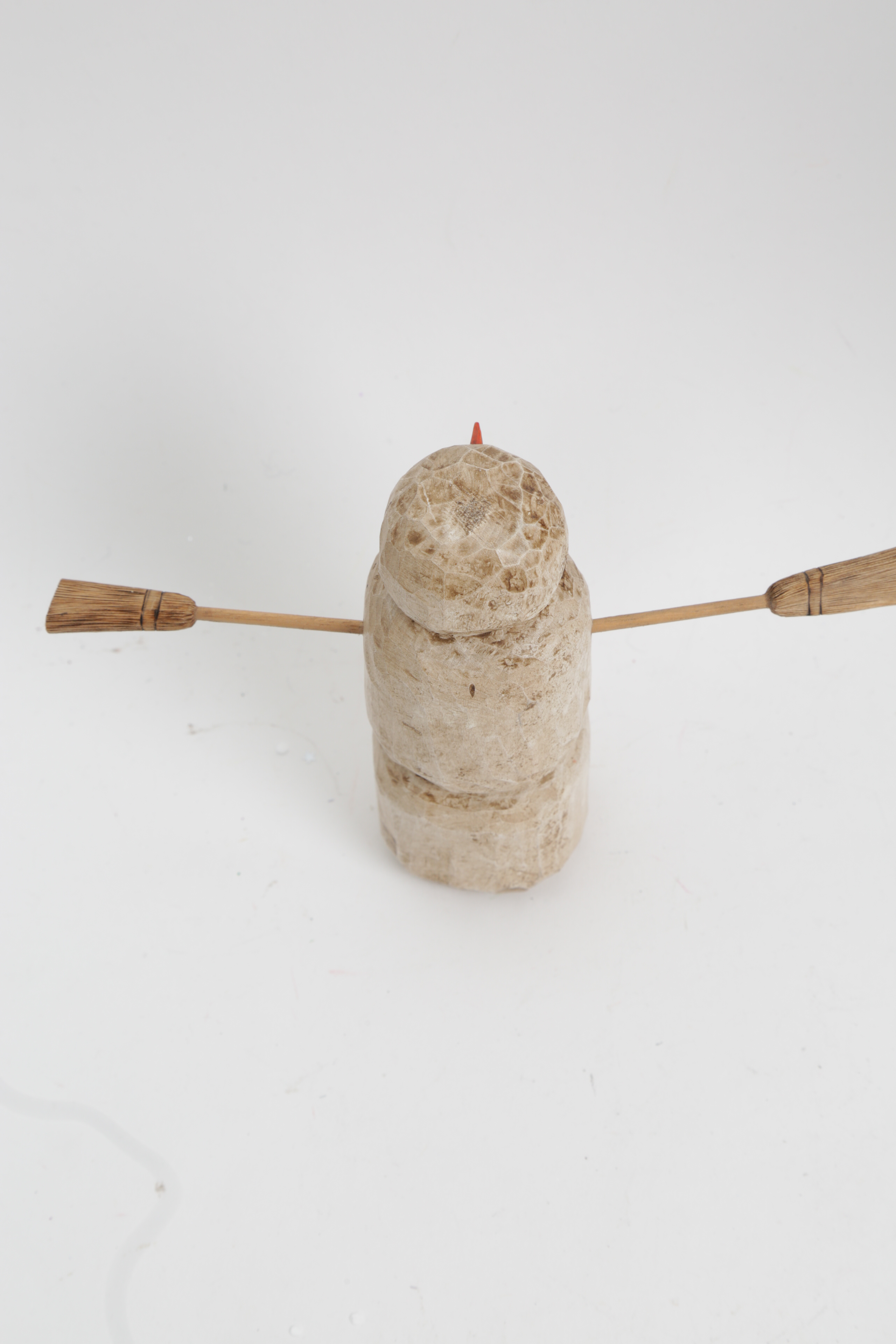 Assortment of Hand Painted Wood Santa and Snowman Carvings